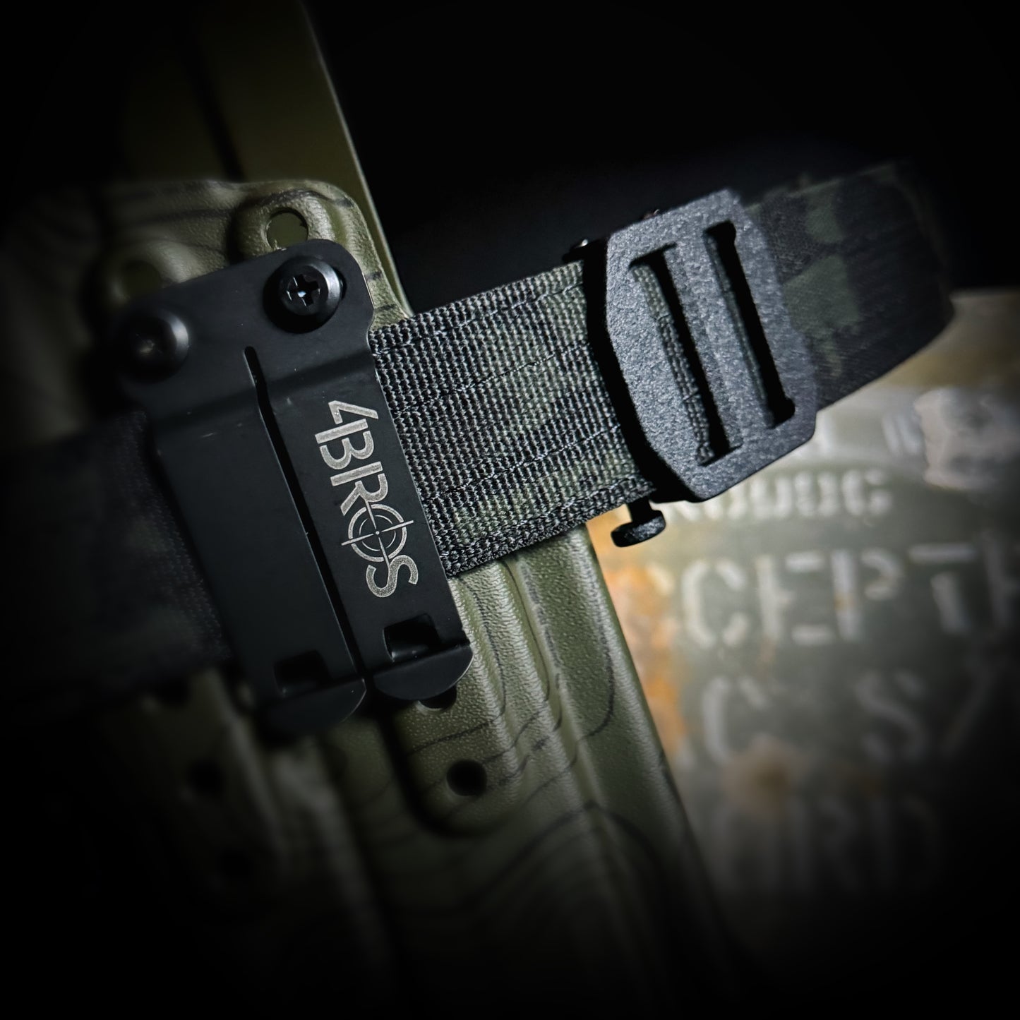 For the best concealed carry belt made, shop Four Brothers Holsters for the Kore Essentials X7 Black Multicam belt. Buckle design frees up space in front for you to carry your firearm, pistol, or gun & magazines & can be worn front center, left hip. It is the most comfortable and coolest belt you'll own.
