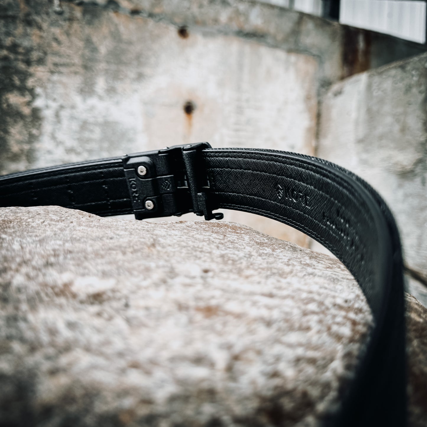 For the best concealed carry belt, shop Four Brothers Holsters for the Kore Essentials X7 belt. The buckle design frees up space in front to hold your gear.