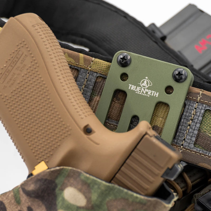 For the best duty-rated holster mounting system in the world, shop Four Brothers Holters for the True North Concepts Modular Holster Adapter aka "The MHA"!