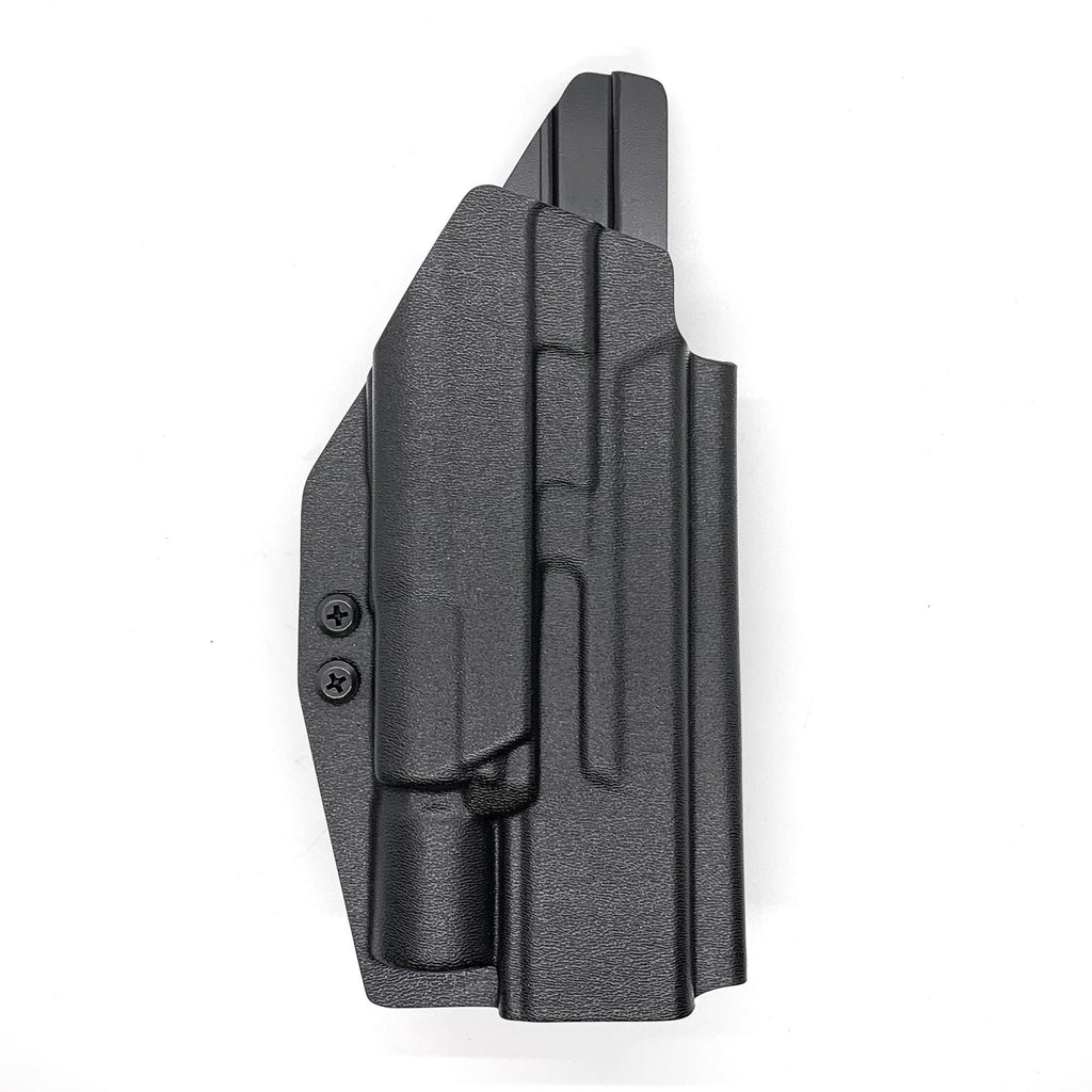 For the best OWB Outside Waistband Kydex Taco Style Holster designed to fit the Smith and Wesson 4BRSWMPS300o**5.6** and Surefire X300U-A, X300U-B, X-300T-A, or X-300T-B weapon light shop Four Brothers holsters.  Full sweat guard, adjustable retention, profiled for a red dot sight. Proudly made in the USA.  4Brothers