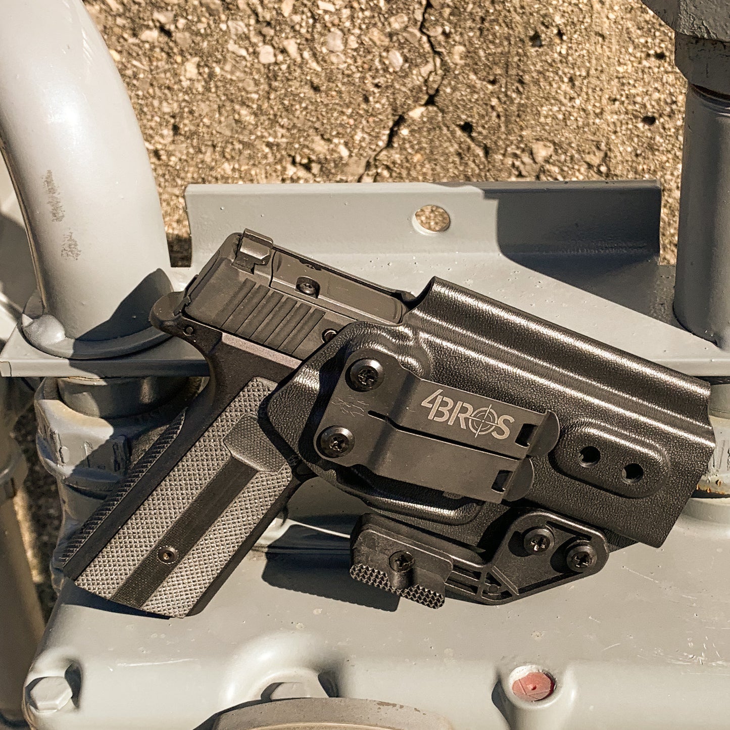 For the best IWB Inside Waistband holster for the Sig Sauer P365, P365XL, or P365-XMACRO Slide & Mischief Machine Grip Module, shop Four Brothers Holsters.