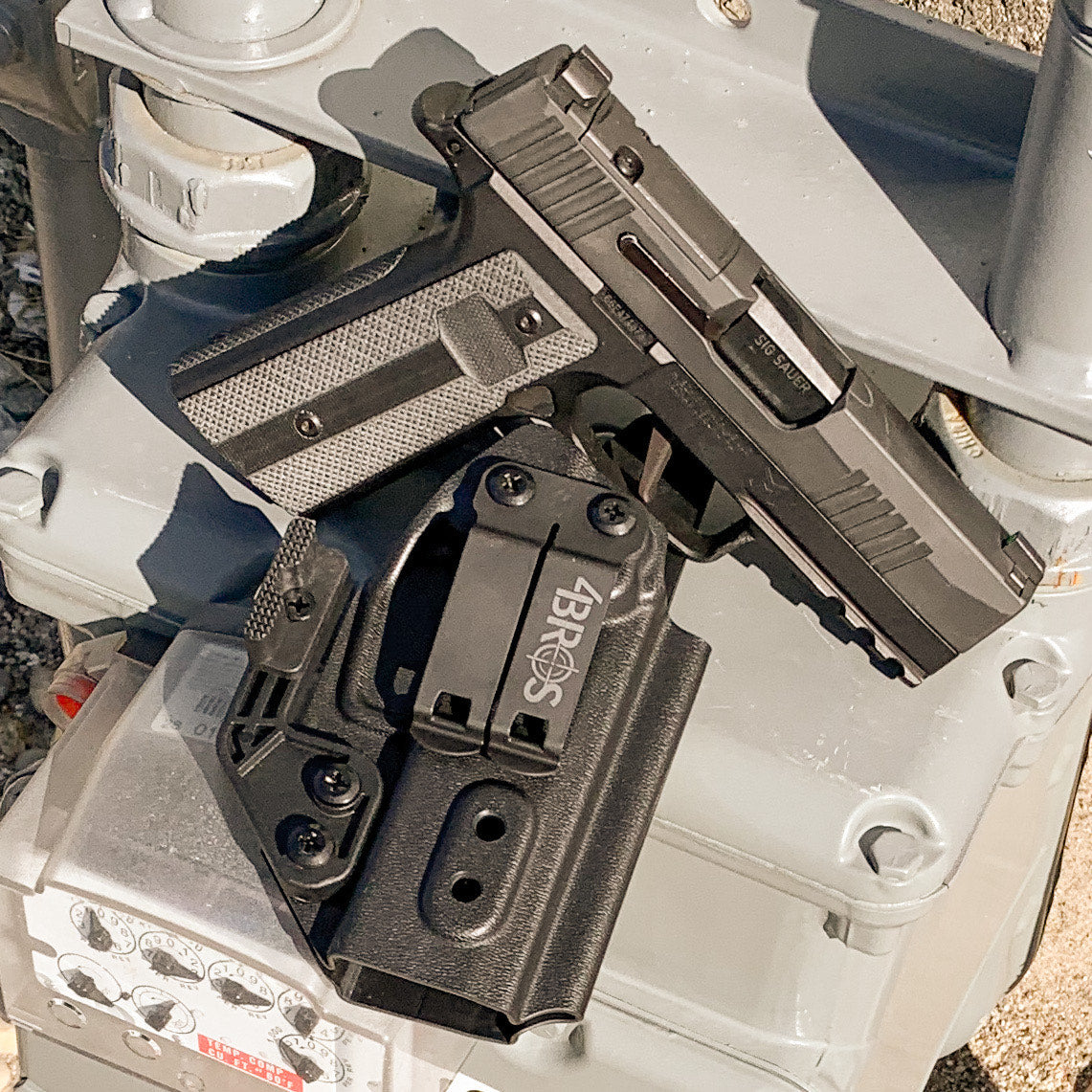 For the best IWB Inside Waistband holster for the Sig Sauer P365, P365XL, or P365-XMACRO Slide & Mischief Machine Grip Module, shop Four Brothers Holsters.