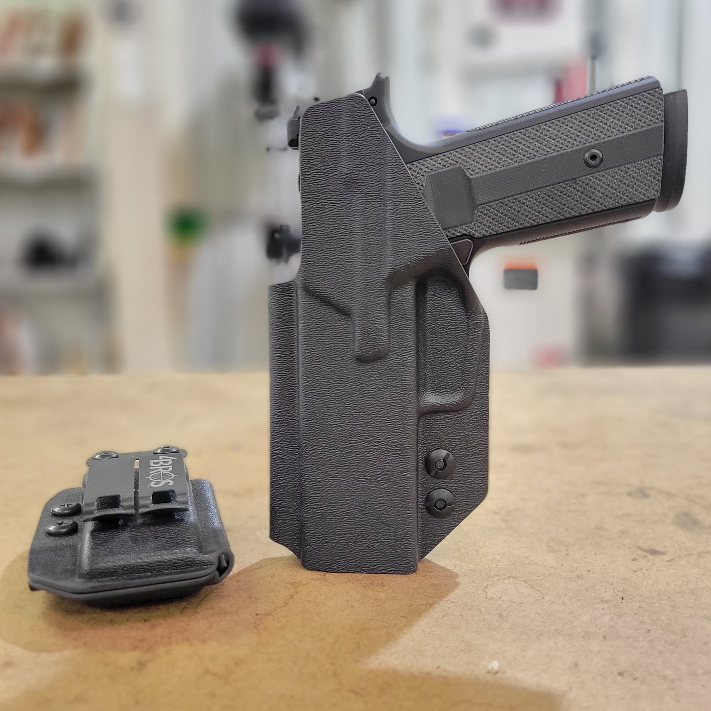 For the best IWB Inside Waistband holster for the Sig Sauer P365, P365XL, or P365-XMACRO Slide & Mischief Machine Grip Module, shop Four Brothers Holsters.