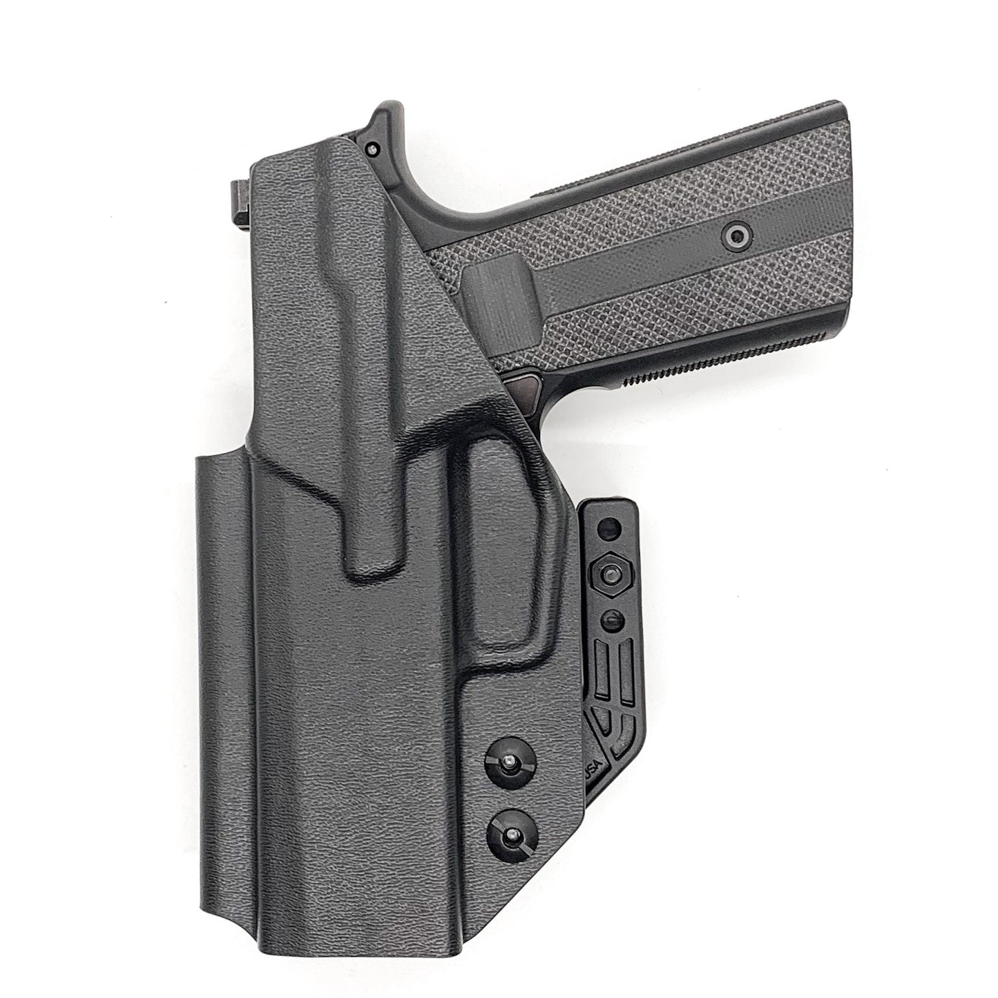 For the best IWB Inside Waistband holster for the Sig Sauer P365, P365XL, or P365-XMACRO Slide & Mischief Machine Grip Module, shop Four Brothers Holsters.