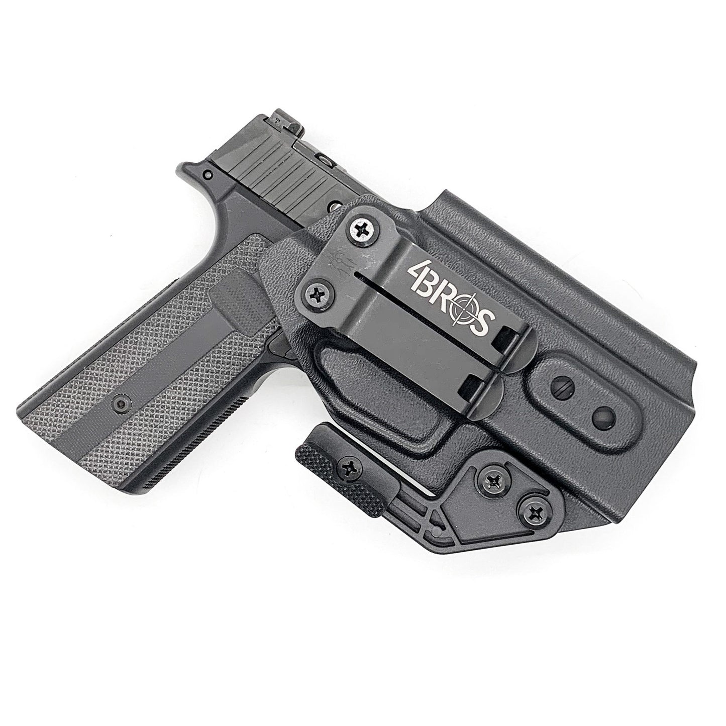 For the best IWB Inside Waistband holster for the Sig Sauer P365, P365XL, or P365-XMACRO Slide & Mischief Machine Grip Module, shop Four Brothers Holsters.