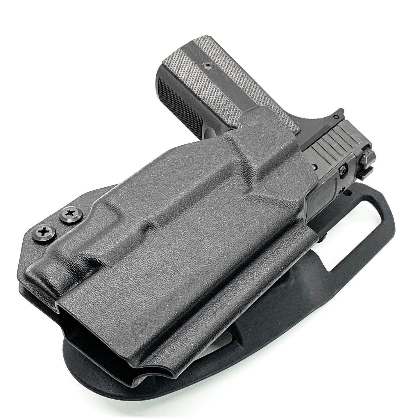For the best OWB Sig Sauer P365-XMACRO, P365 or P365XL & Mischief Machine Module & Streamlight 1913 TLR-7 Sub Competition Holster, shop Four Brothers Holsters.