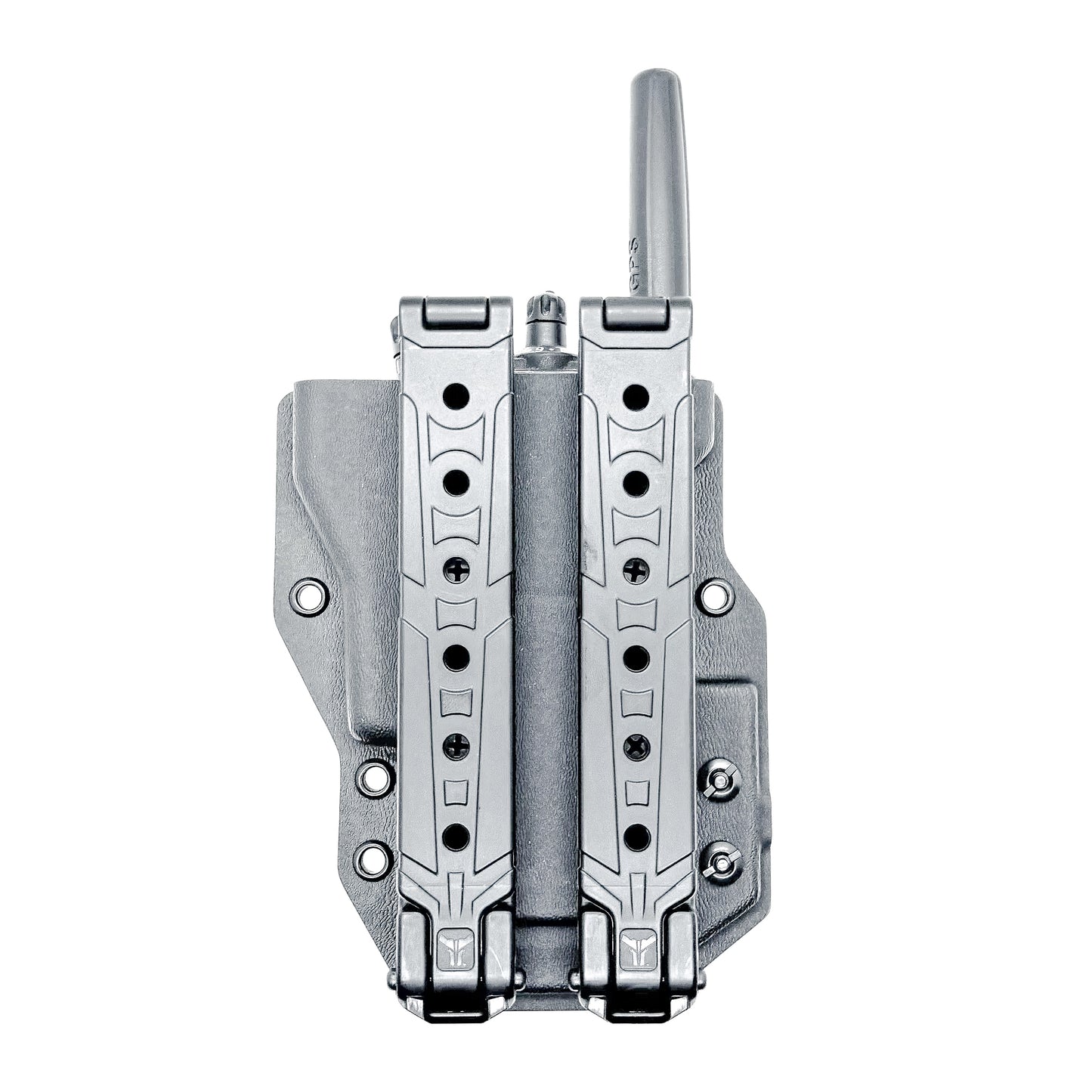 Outside Waistband Kydex Pancake-style holster or carrier for the Motorola APX 6000, 7000, and 8000 series portable radios from Four Brothers 4Bros Holsters.