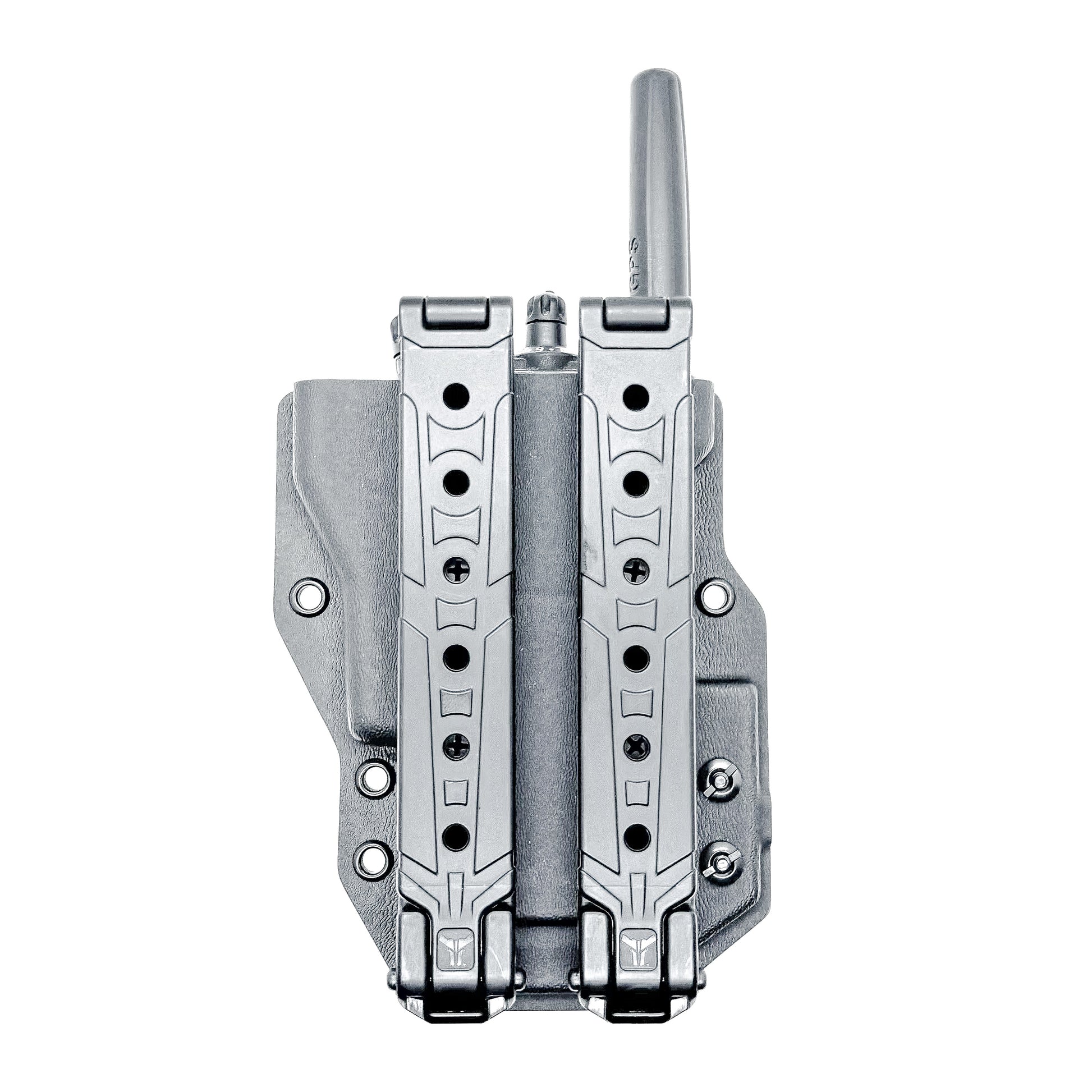 Outside Waistband Kydex Pancake-style holster or carrier for the Motorola APX 6000, 7000, and 8000 series portable radios from Four Brothers 4Bros Holsters.