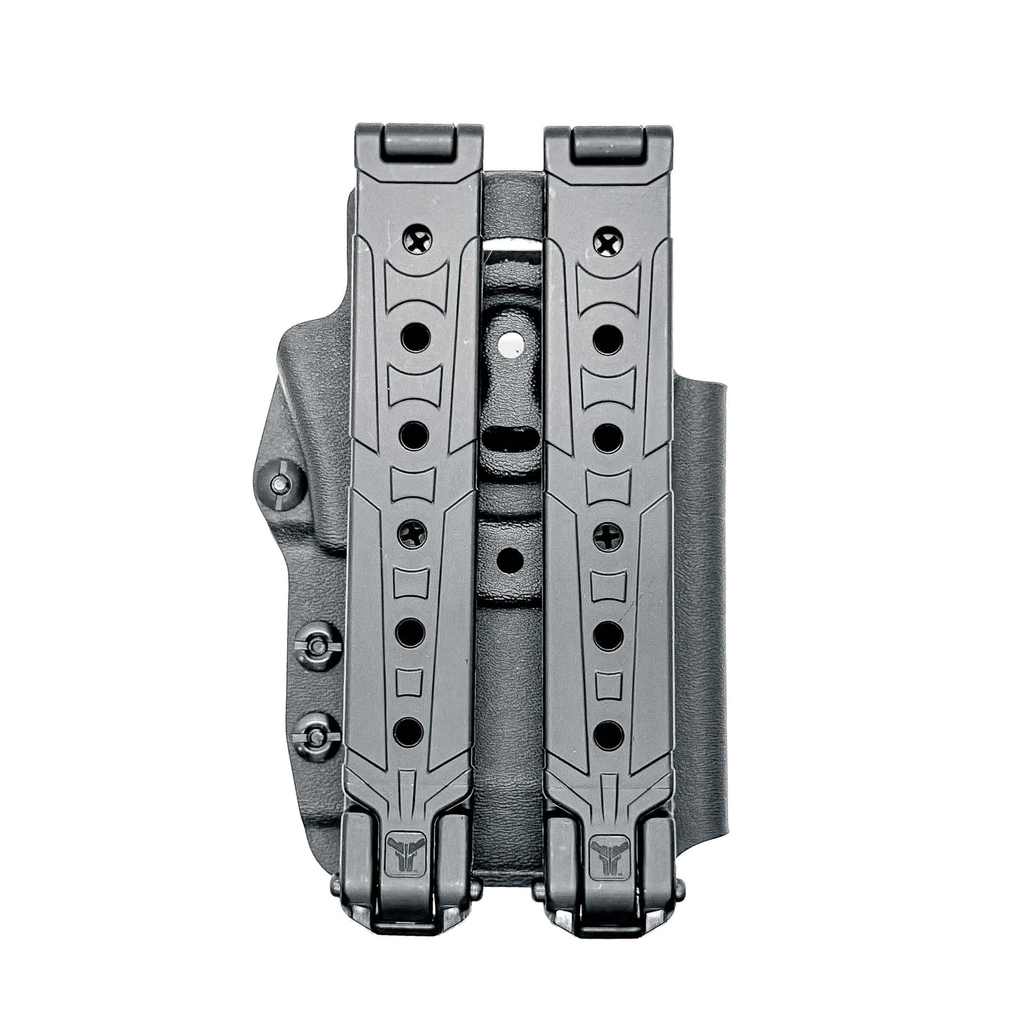 Outside Waistband & Molle Mount Kydex holster carrier for the Motorola APX N70 Single-band P25 Smart Radio from Four Brothers Holsters. 4BROS, Made in the USA.
