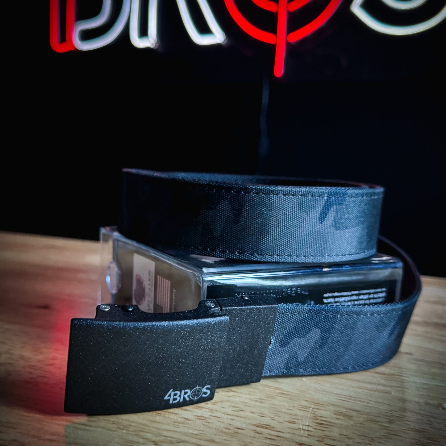 The Nexbelt EDC belt is flexible enough to wear all day but stiff enough to effectively hold your everyday carry pistol or firearm from Four Brothers Holsters.