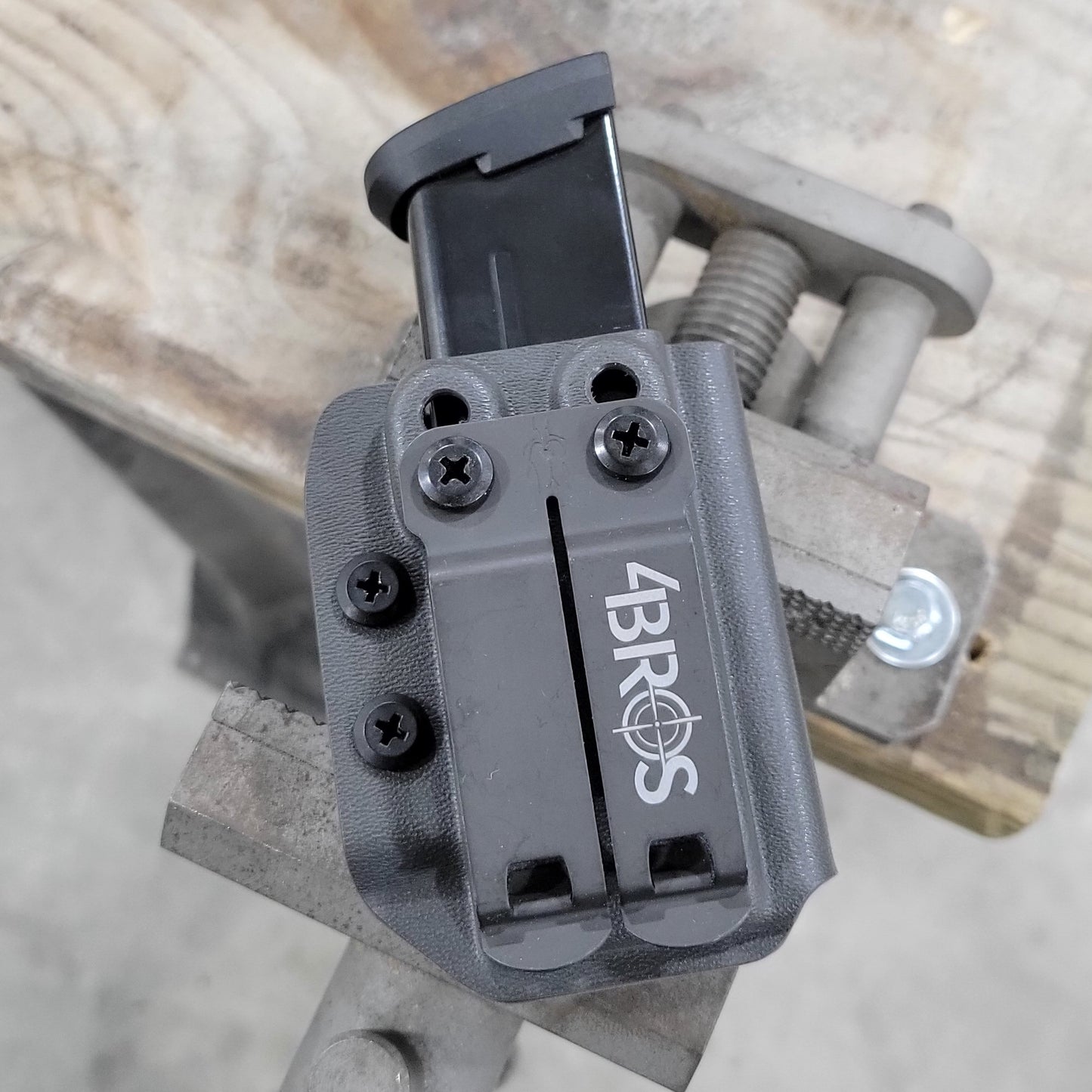 For the Best Kydex IWB AIWB appendix carry inside waistband magazine pouch for Sig P365-FUSE, shop Four Brothers 4BROS Holsters. Adjustable retention.