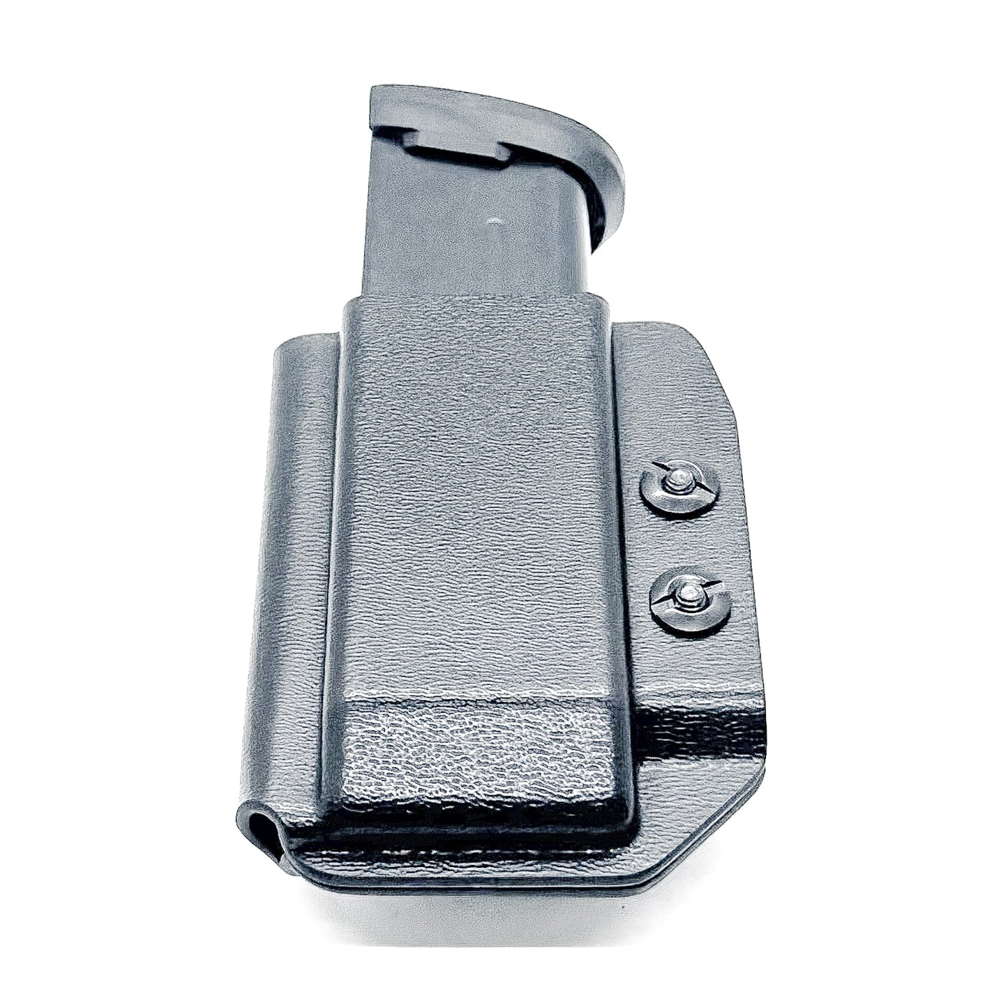 Black Kydex IWB AIWB appendix inside waistband magazine pouch for Sig P365-XMACRO P365 X Macro from Four Brothers Holsters. Proudly made in the USA.
