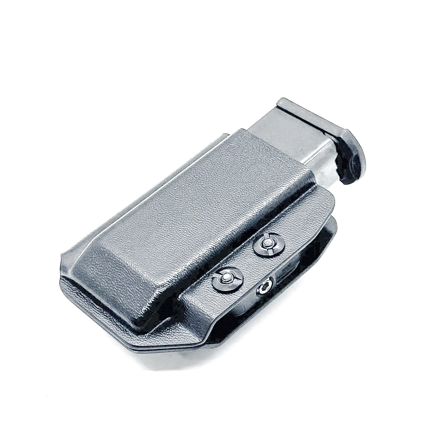 Black Kydex IWB AIWB appendix inside waistband magazine pouch carrier holster for Sig Sauer P365XL from Four Brothers Holsters.  Adjustable retention.