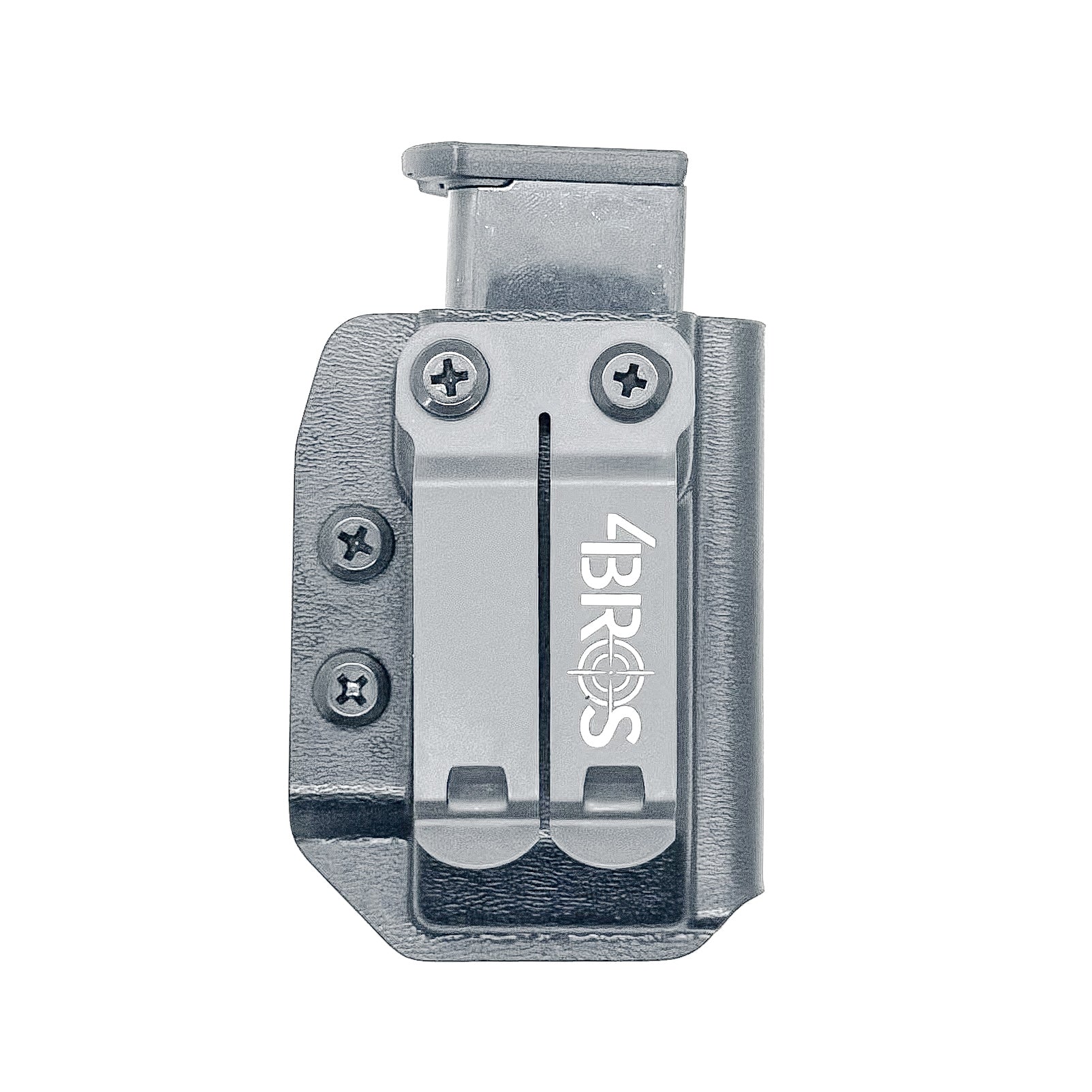 Black Kydex IWB AIWB appendix inside waistband magazine pouch carrier holster for Sig Sauer P365XL from Four Brothers Holsters.  Adjustable retention.