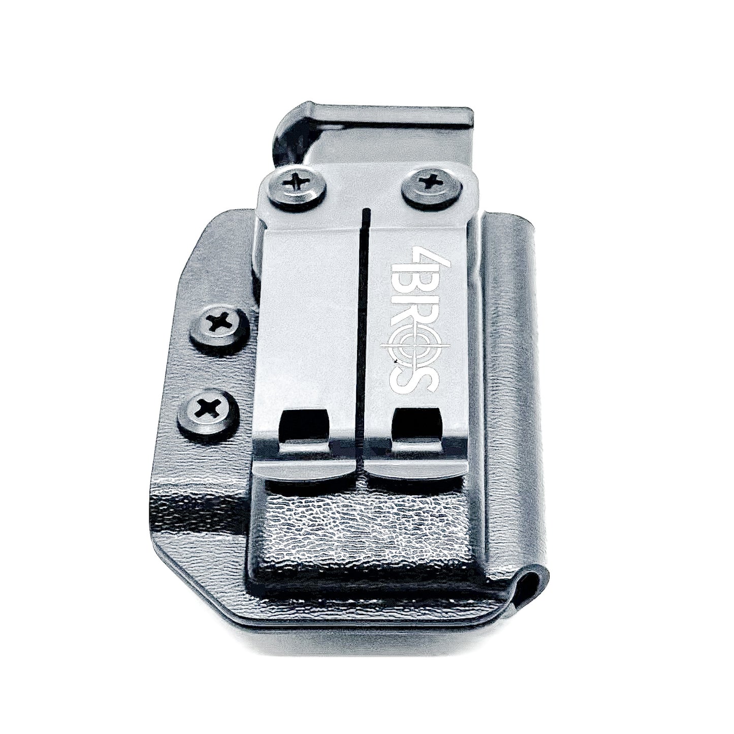 Black Kydex IWB AIWB appendix inside waistband magazine pouch carrier holster for Sig Sauer P365XL from Four Brothers Holsters. Adjustable retention.