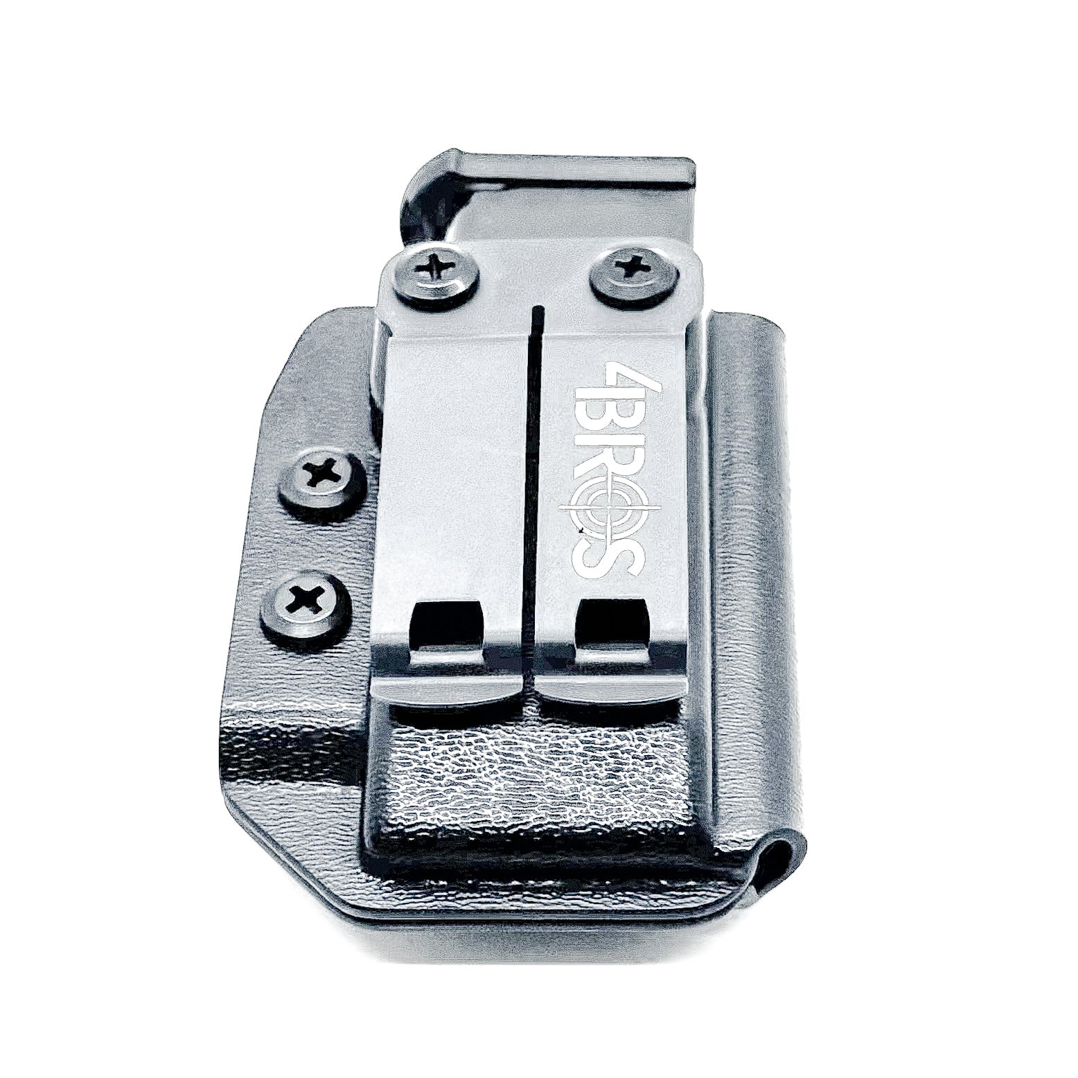 Black Kydex IWB AIWB appendix inside waistband magazine pouch carrier holster for Sig Sauer P365XL from Four Brothers Holsters.  Adjustable retention.