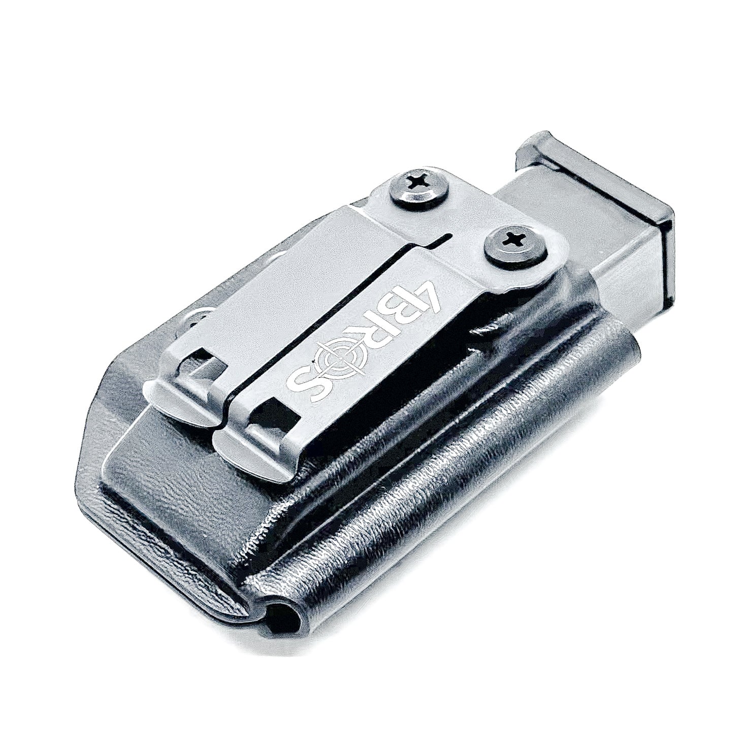 Black Kydex IWB AIWB appendix inside waistband magazine pouch carrier holster for Sig Sauer P365XL from Four Brothers Holsters.  Adjustable retention.