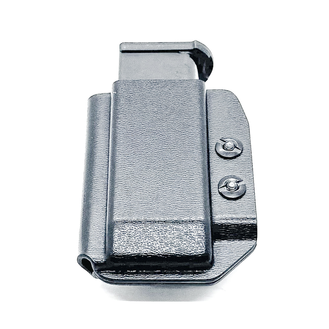 Black Kydex IWB AIWB appendix inside waistband magazine pouch carrier holster for Sig Sauer P365XL from Four Brothers Holsters. Adjustable retention.