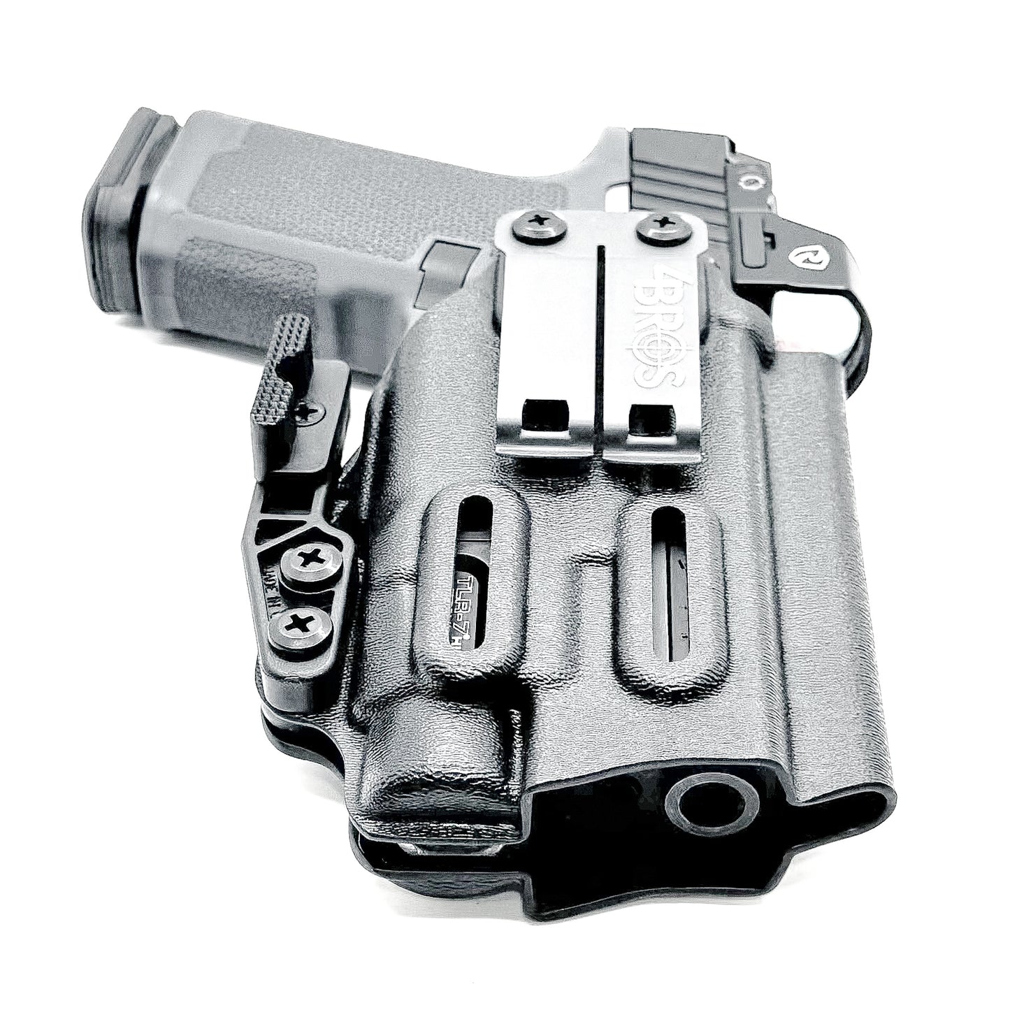 For the Best, most comfortable Inside Waistband IWB AIWB Appendix Kydex holster for the Ruger RXM with the Streamlight TLR-7 HL-X, TLR-7 X A, shop Four Brothers