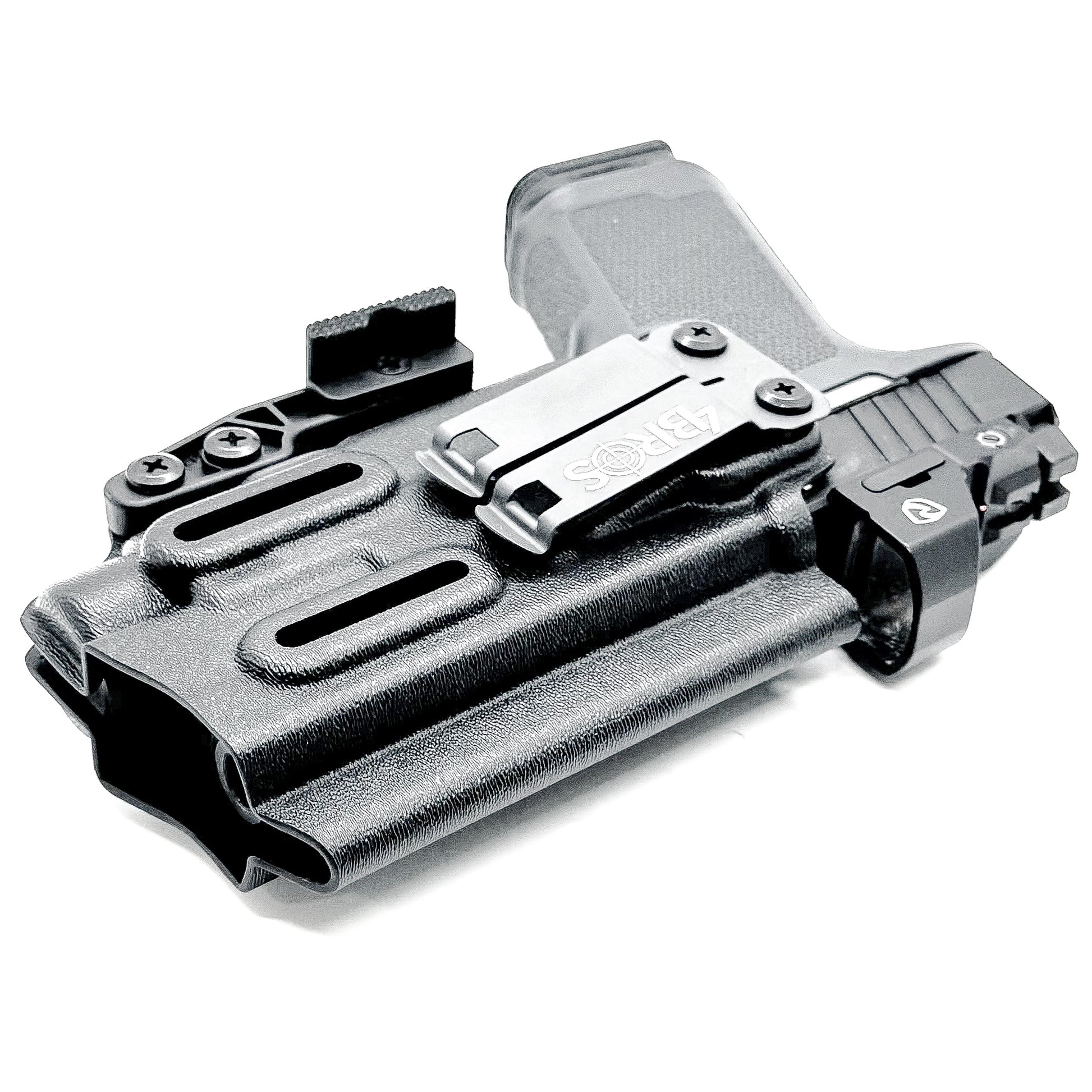 For the Best, most comfortable Inside Waistband IWB AIWB Appendix Kydex holster for the Ruger RXM with the Streamlight TLR-7 HL-X, TLR-7 X A, shop Four Brothers