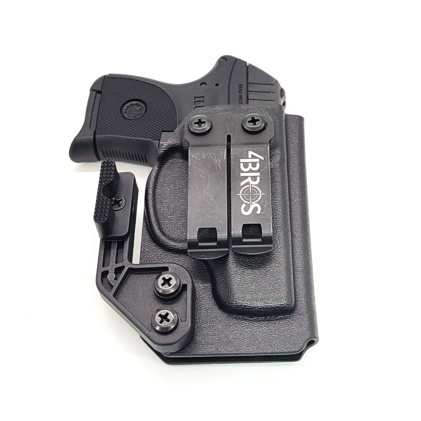 For the best Inside Waistband AIWB IWB Pocket Kydex Holster designed to fit the Ruger LCP 380, shop Four Brothers 4BROS Holsters. Proudly made in the USA.