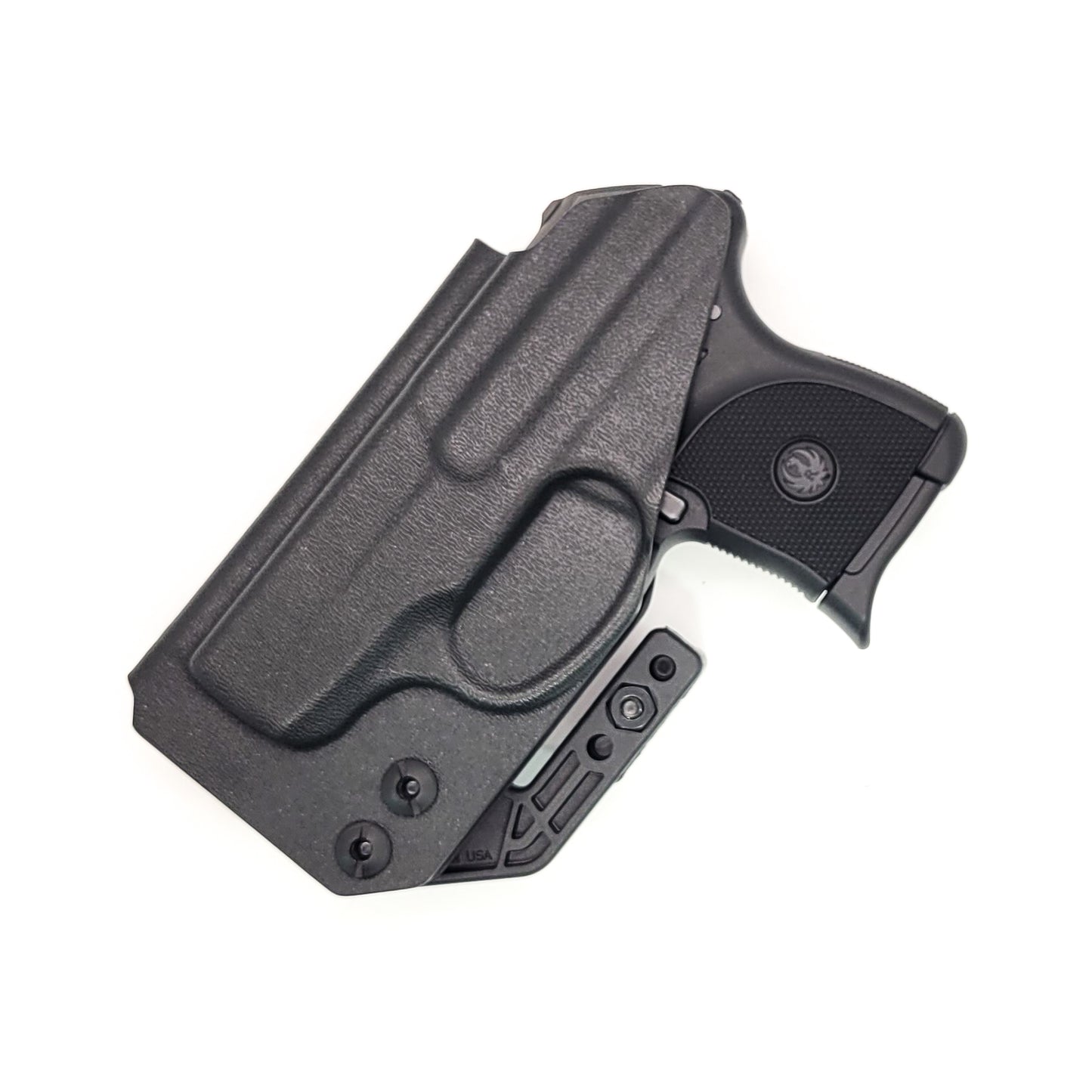 For the best Inside Waistband AIWB IWB Pocket Kydex Holster designed to fit the Ruger LCP 380, shop Four Brothers 4BROS Holsters. Proudly made in the USA.
