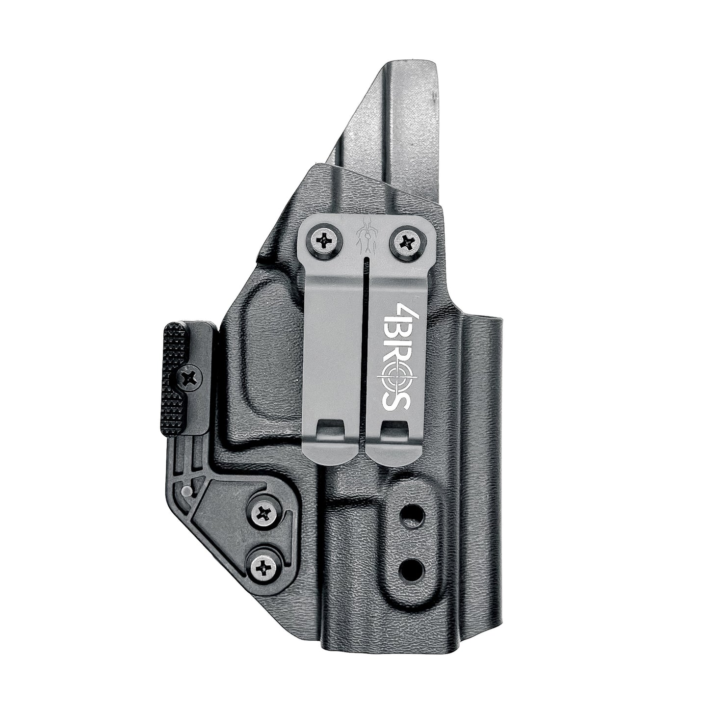 For the best Kydex IWB AIWB Inside Waistband Holster for the Ruger RXM, shop Four Brothers. 4Bros Holsters are Made in the USA! Adjustable retention and cant.