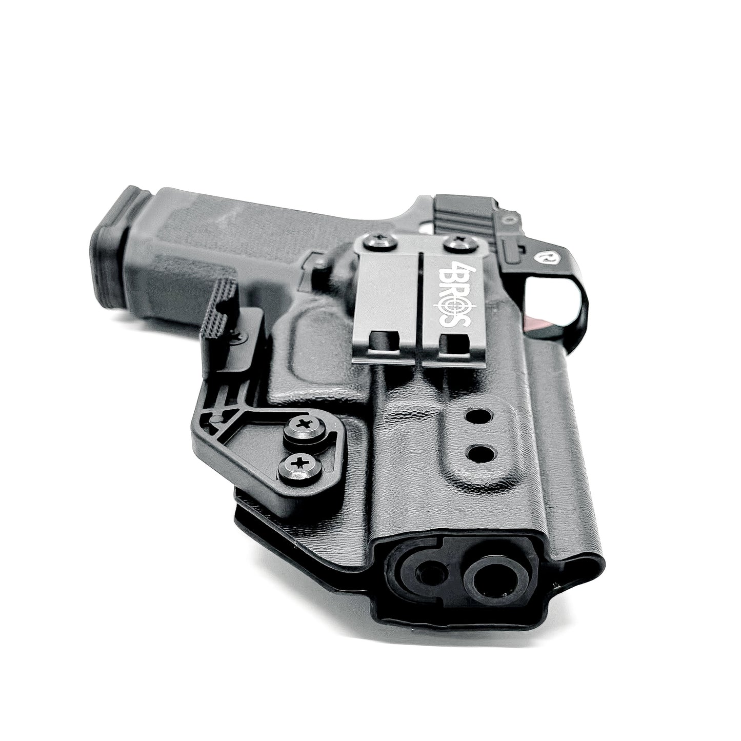 For the best Kydex IWB AIWB Inside Waistband Holster for the Ruger RXM, shop Four Brothers. 4Bros Holsters are Made in the USA! Adjustable retention and cant.