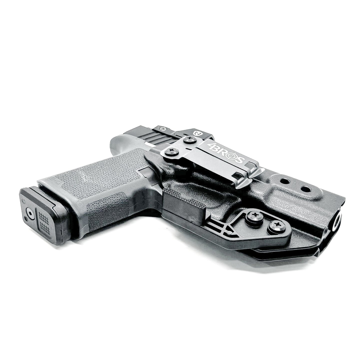 For the best Kydex IWB AIWB Inside Waistband Holster for the Ruger RXM, shop Four Brothers. 4Bros Holsters are Made in the USA! Adjustable retention and cant.