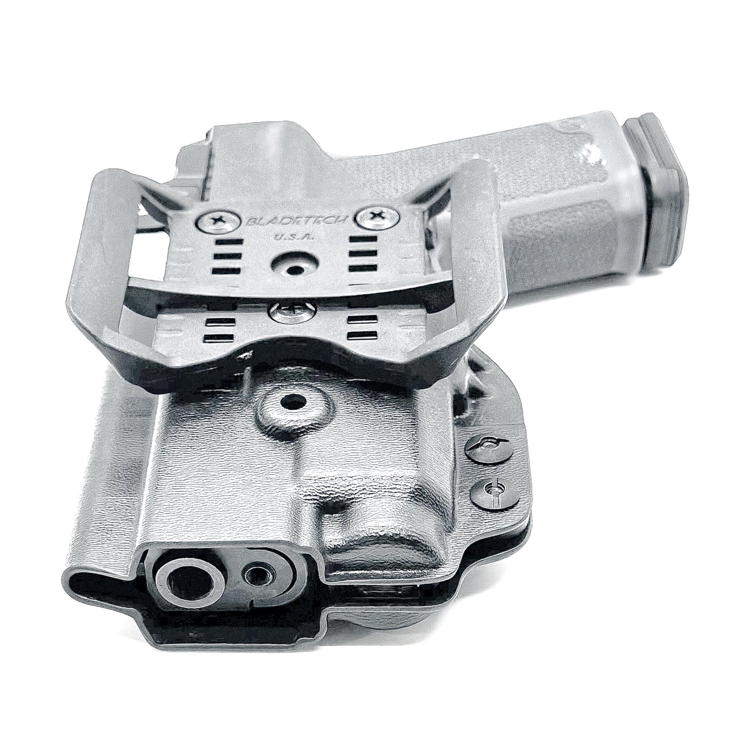 For the best Outside Waistband OWB Kydex holster designed to fit the Ruger RXM and Nightstick TCM-10, shop Four Brothers. 4BROS Holsters are made in the USA!