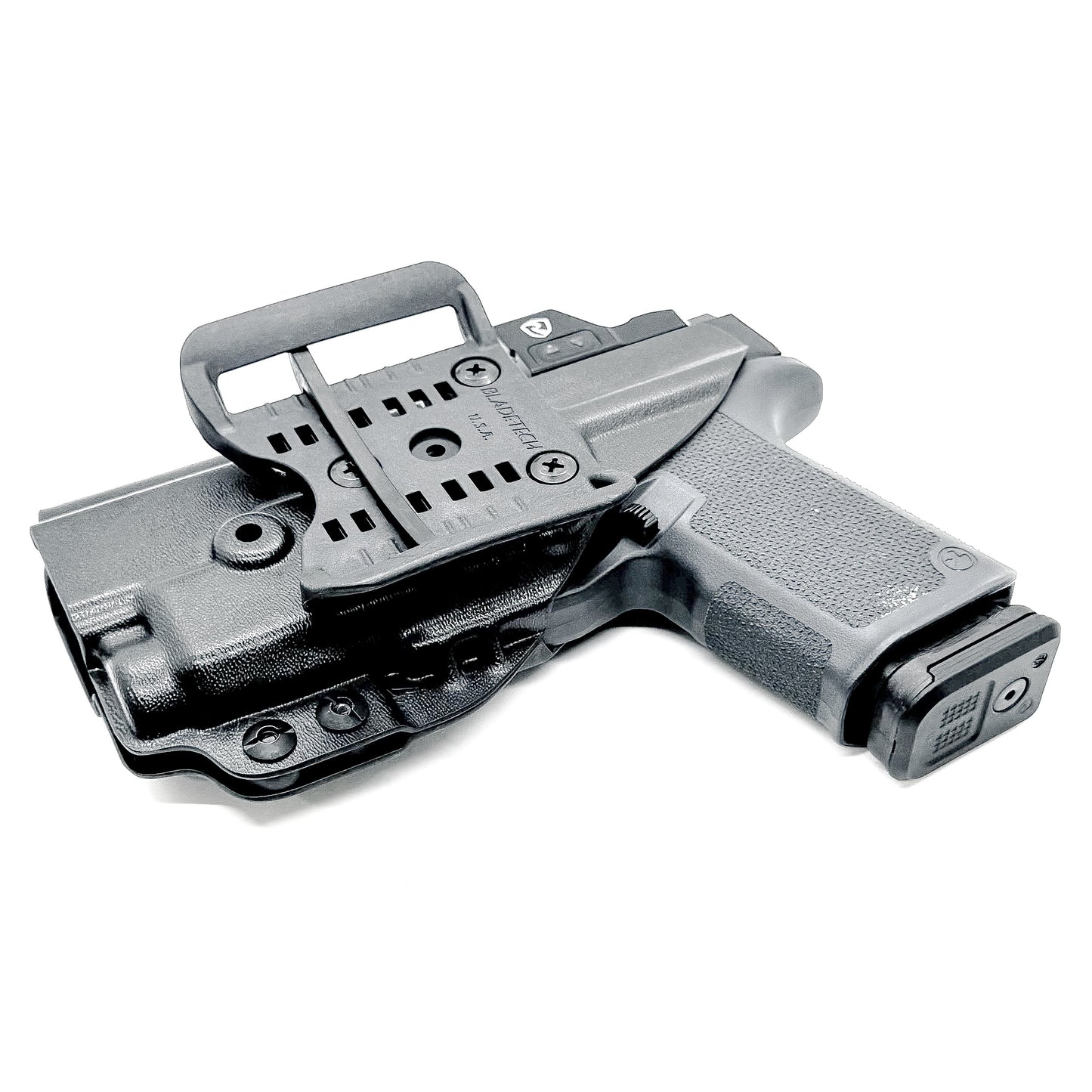 For the best Outside Waistband OWB Kydex holster designed to fit the Ruger RXM and Nightstick TCM-10, shop Four Brothers. 4BROS Holsters are made in the USA!