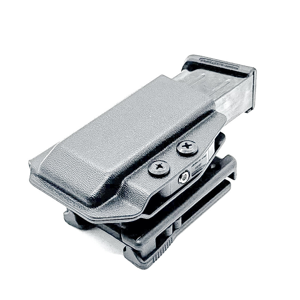 Black Kydex OWB Outside Waistband magazine pouch for Ruger Security 9 from Four Brothers Holsters. Made in the USA