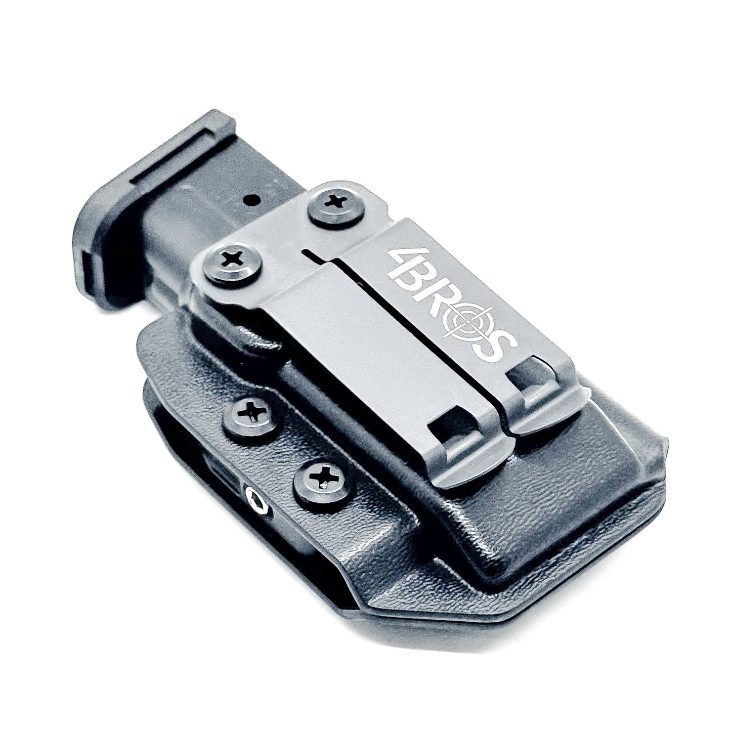 Black Kydex IWB AIWB appendix inside waistband magazine pouch for the Shield Arms S15 Magazine from Four Brothers Holsters.  Proudly made in the USA.