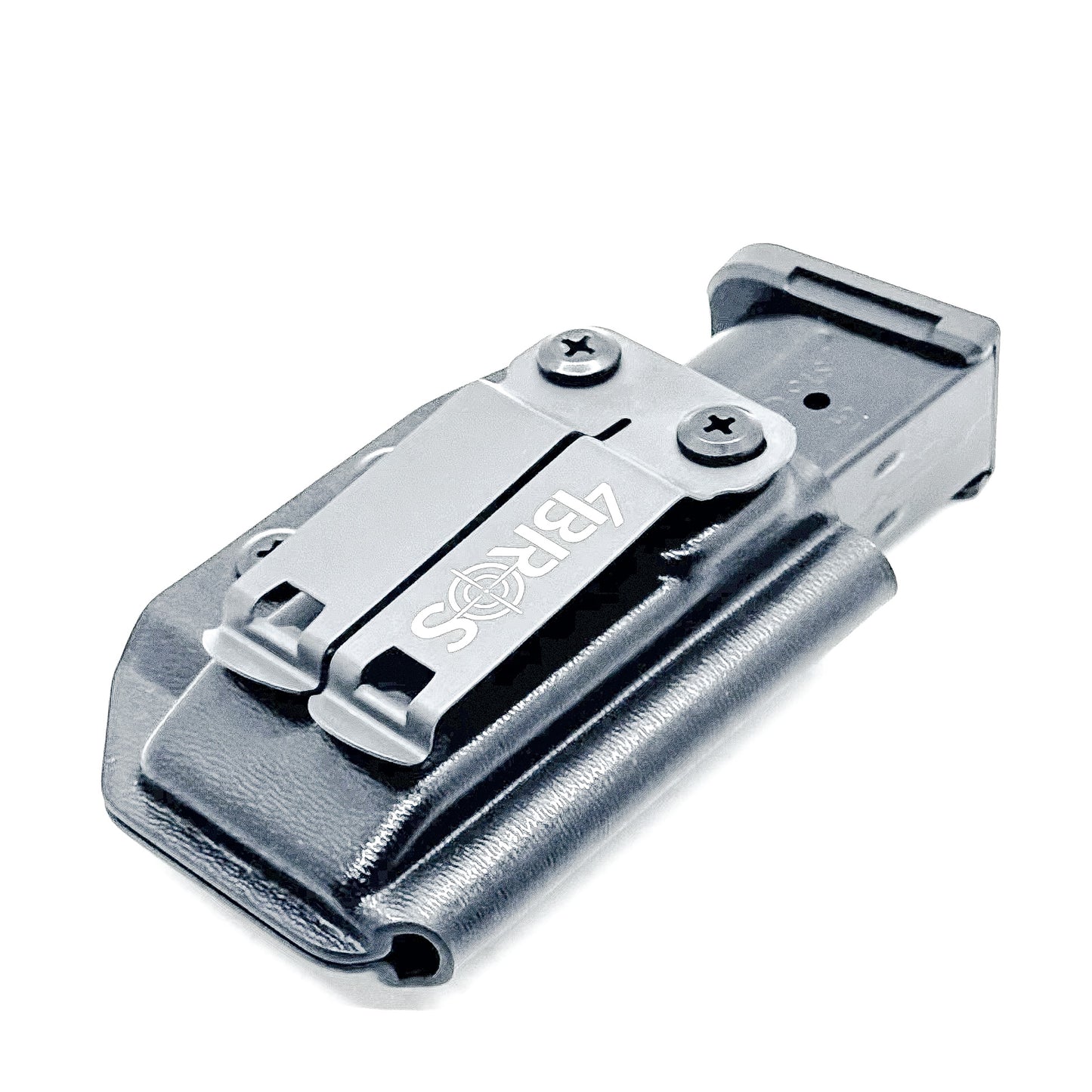 Black Kydex IWB AIWB appendix inside waistband magazine pouch for the Shield Arms S15 Magazine from Four Brothers Holsters.  Proudly made in the USA.