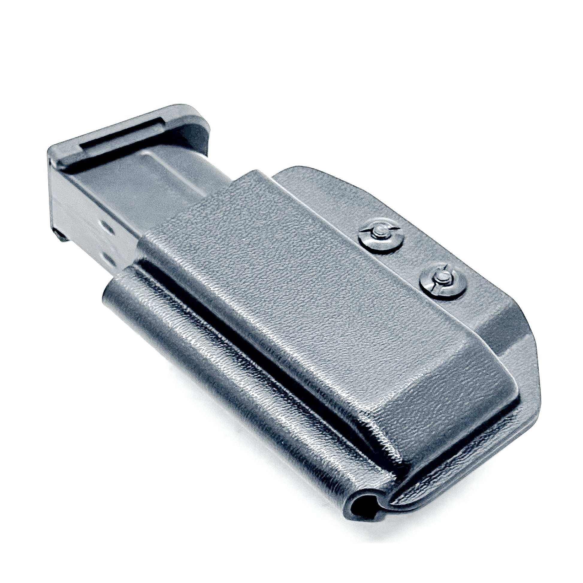 Black Kydex IWB AIWB appendix inside waistband magazine pouch for the Shield Arms S15 Magazine from Four Brothers Holsters.  Proudly made in the USA.