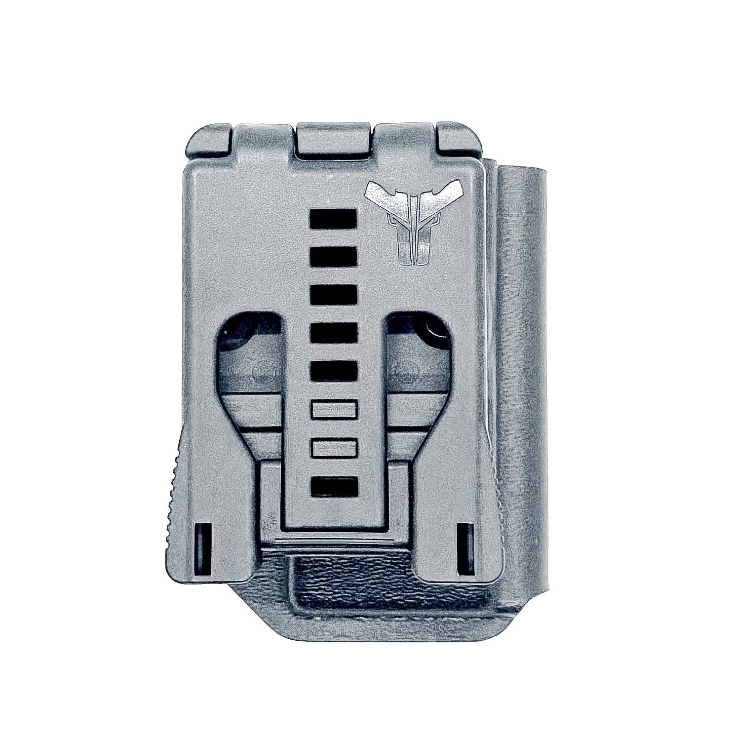 Black Kydex OWB Outside Waistband magazine pouch for the Shield Arms S15 magazine from Four Brothers 4BROS Holsters.  Proudly made in the USA.