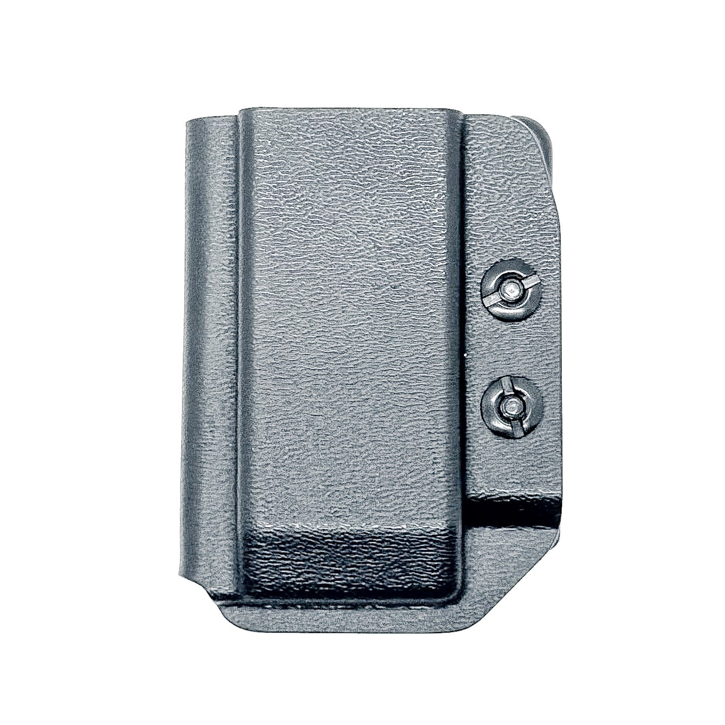 Black Kydex OWB Outside Waistband magazine pouch for the Shield Arms S15 magazine from Four Brothers 4BROS Holsters.  Proudly made in the USA.