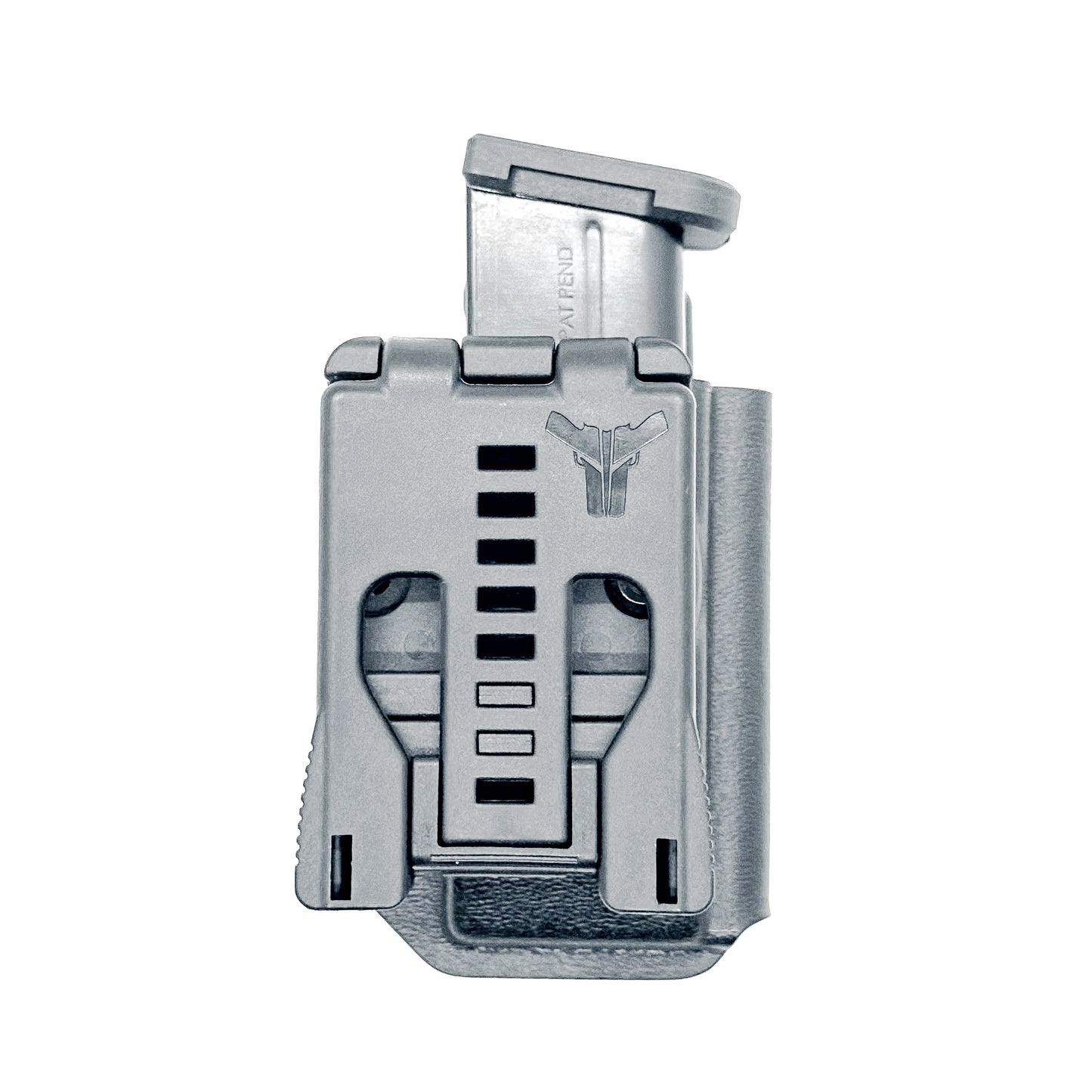 Black Kydex OWB Outside Waistband magazine pouch for the Shield Arms S15 magazine from Four Brothers 4BROS Holsters.  Proudly made in the USA.