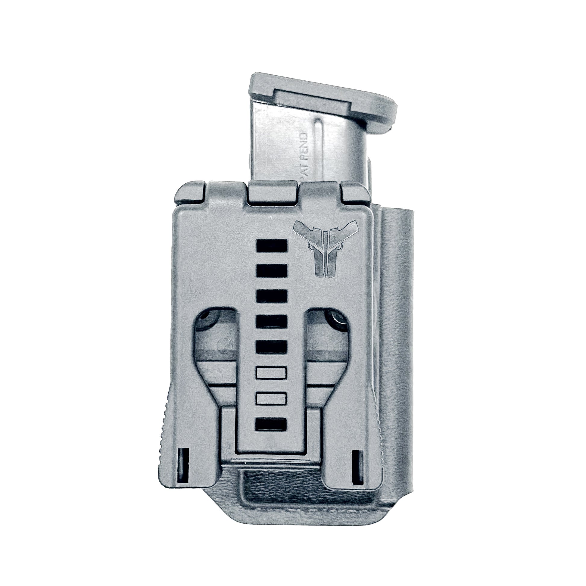 Black Kydex OWB Outside Waistband magazine pouch for the Shield Arms S15 magazine from Four Brothers 4BROS Holsters.  Proudly made in the USA.