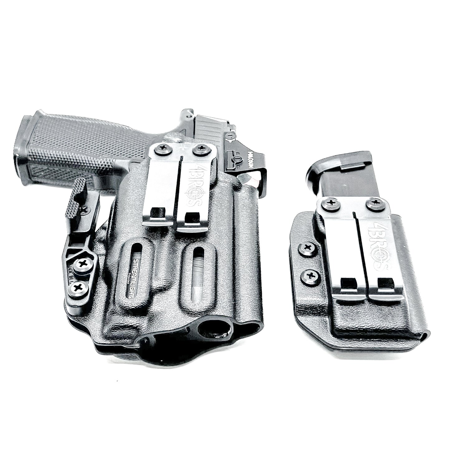 Four Brothers Sig Sauer P365-XMACRO & Icarus Precision A.C.E. 365 X MACRO Grip Module & Streamlight TLR-7 Sub & mag pouch IWB Inside Waistband Holster Combo
