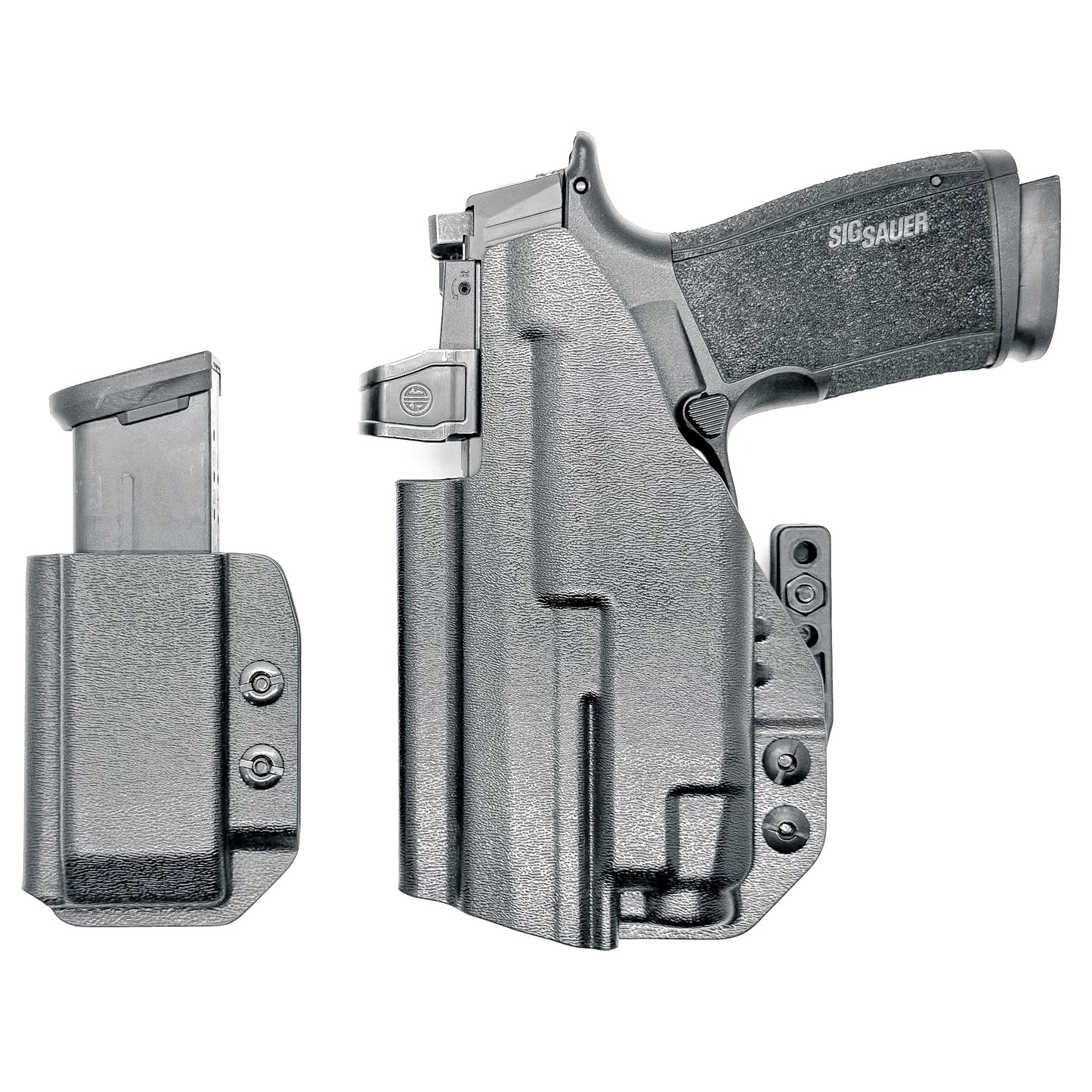 Four Brothers Holsters Inside Waistband IWB & AIWB Holster & Magazine Carrier combo for the Sig Sauer P365-XMACRO, TACOPS COMP & Streamlight TLR-7 X or TLR-7 A