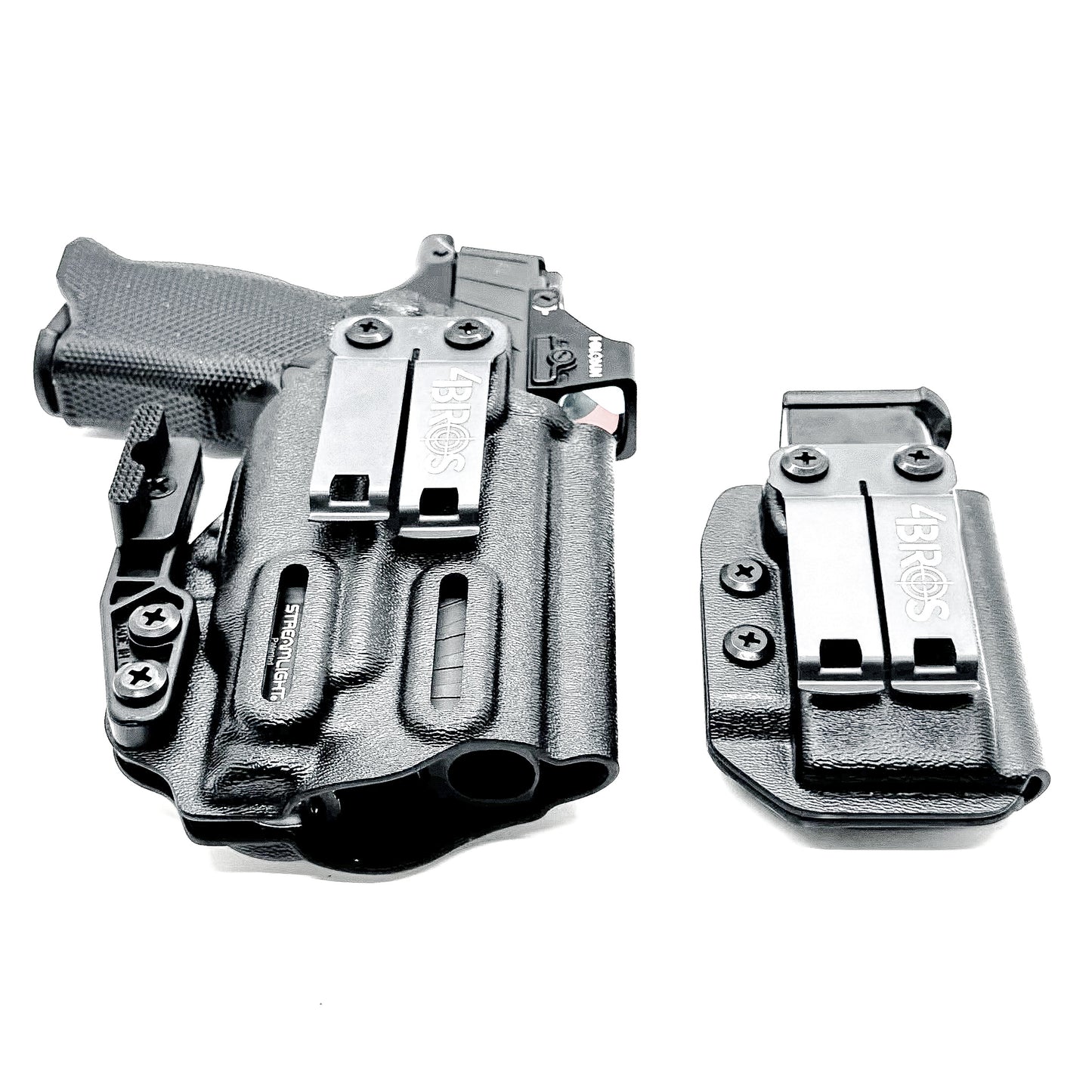Four Brothers Sig Sauer P365XL & Icarus Precision A.C.E 365 XL Hybrid Grip Module & Streamlight TLR-7 Sub & magazine pouch IWB Inside Waistband Holster Combo
