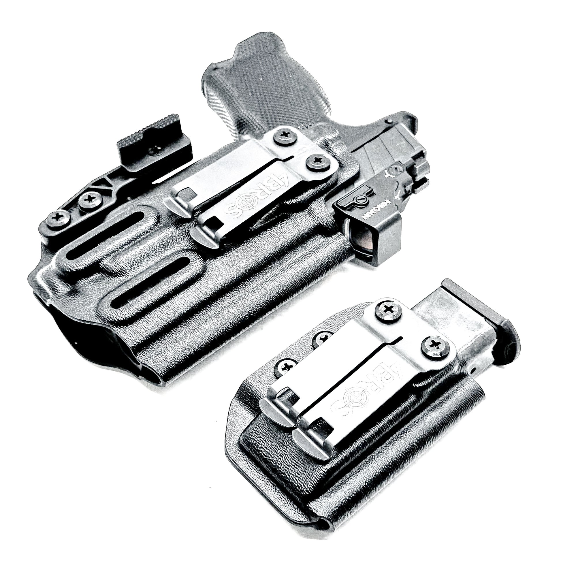 Four Brothers Sig Sauer P365XL & Icarus Precision A.C.E 365 XL Hybrid Grip Module  & Streamlight TLR-7 Sub & magazine pouch IWB Inside Waistband Holster Combo