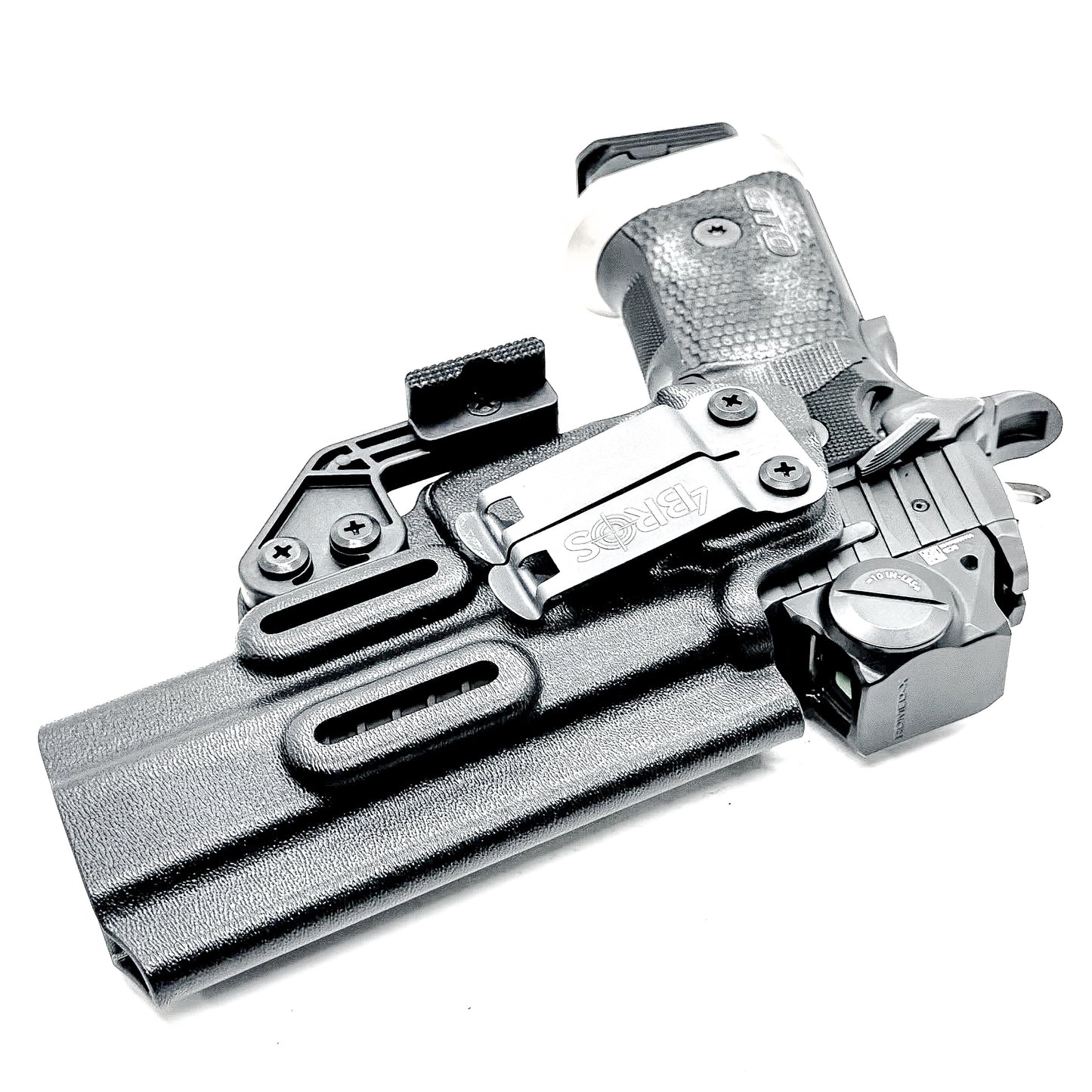 Black, Inside Waistband (IWB) Holster for the Sig Sauer P211 GTO with a Monoblock and Modwing