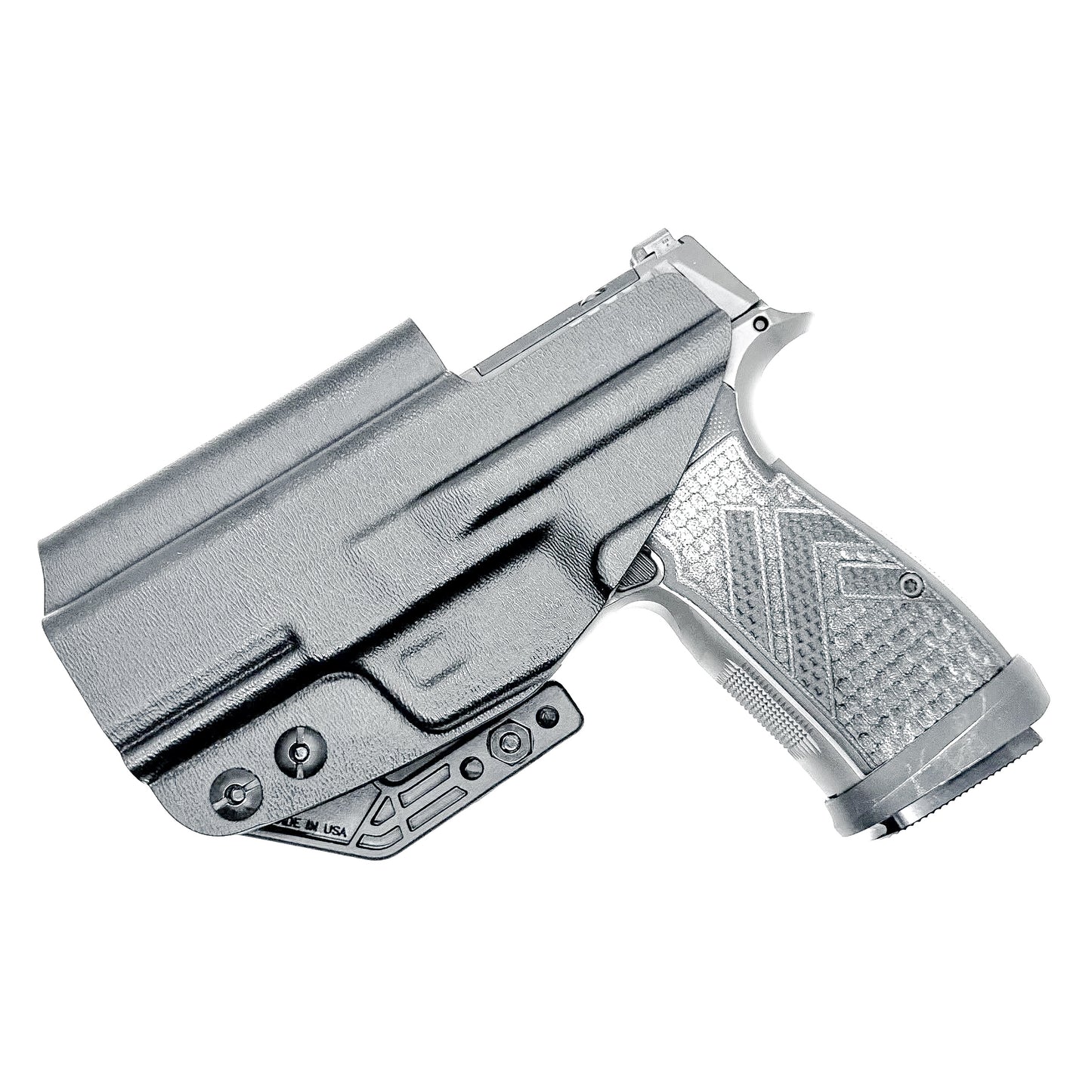 Inside Waistband IWB AIWB Kydex Holster for the Sig Sauer P365-AXG LEGION Gen 1 and Gen 2 from Four Brothers 4BROS Holsters. Proudly made in the USA.