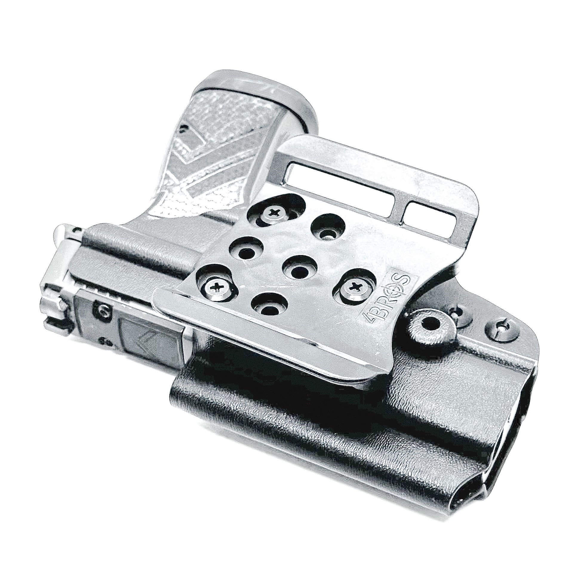 Black Outside Waistband OWB Kydex Holster for the Sig Sauer P365-AXG LEGION Gen 2 handgun, from Four Brothers 4BROS Holsters.