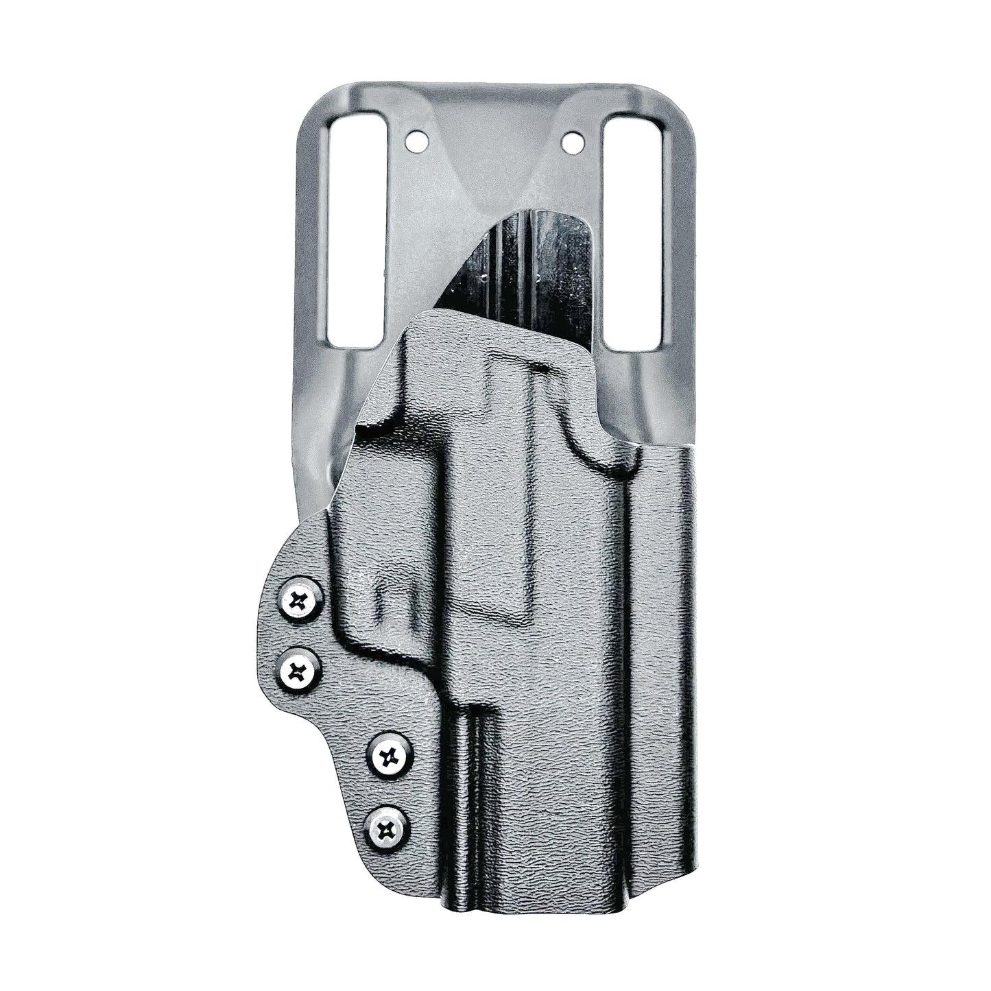 Black OWB Outside Waistband Sig Sauer P365-AXG Legion Duty & Competition Style Kydex Holster from Four Brothers Holsters. Proudly made in the USA.