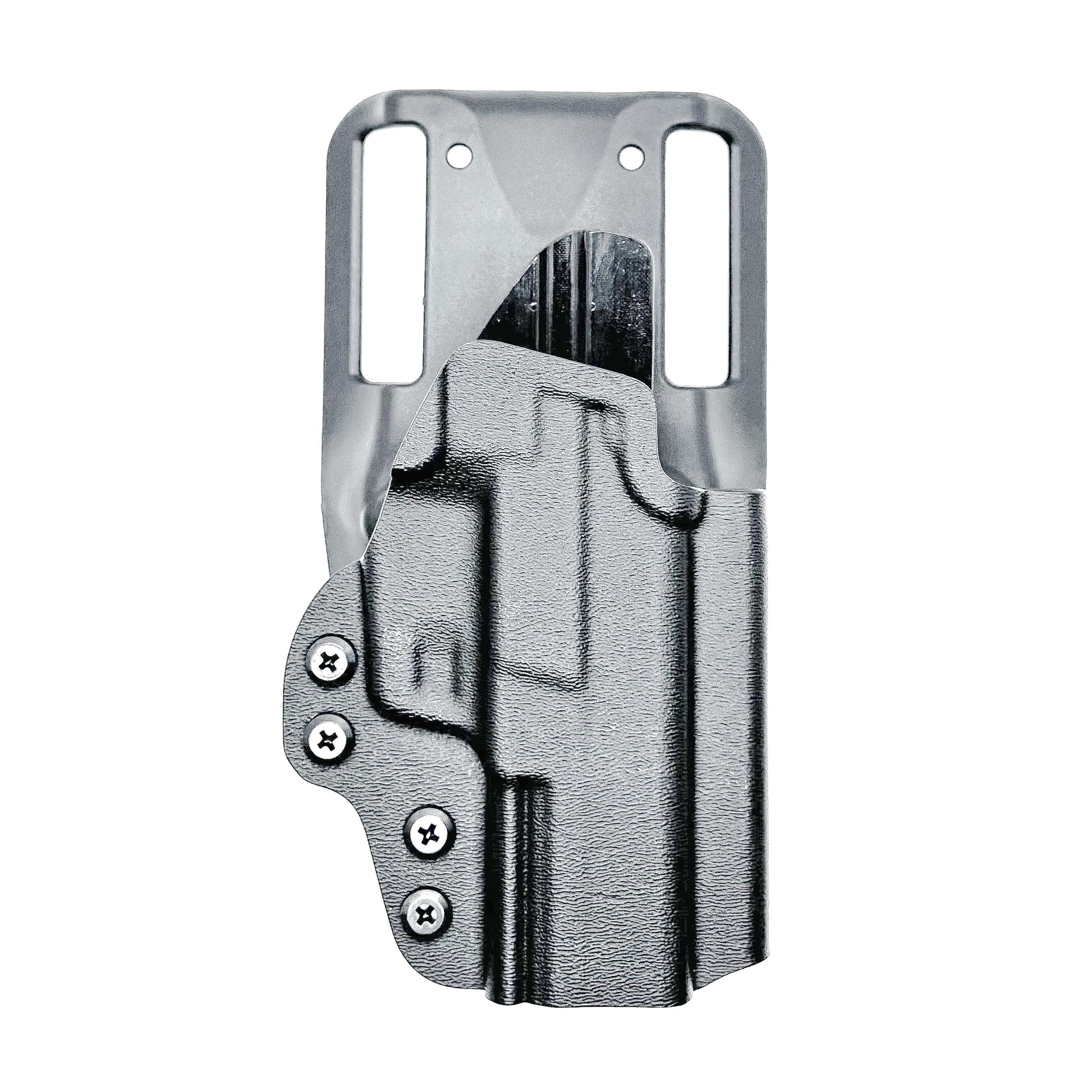 Black OWB Outside Waistband Sig Sauer P365-AXG Legion Duty & Competition Style Kydex Holster from Four Brothers Holsters.  Proudly made in the USA.