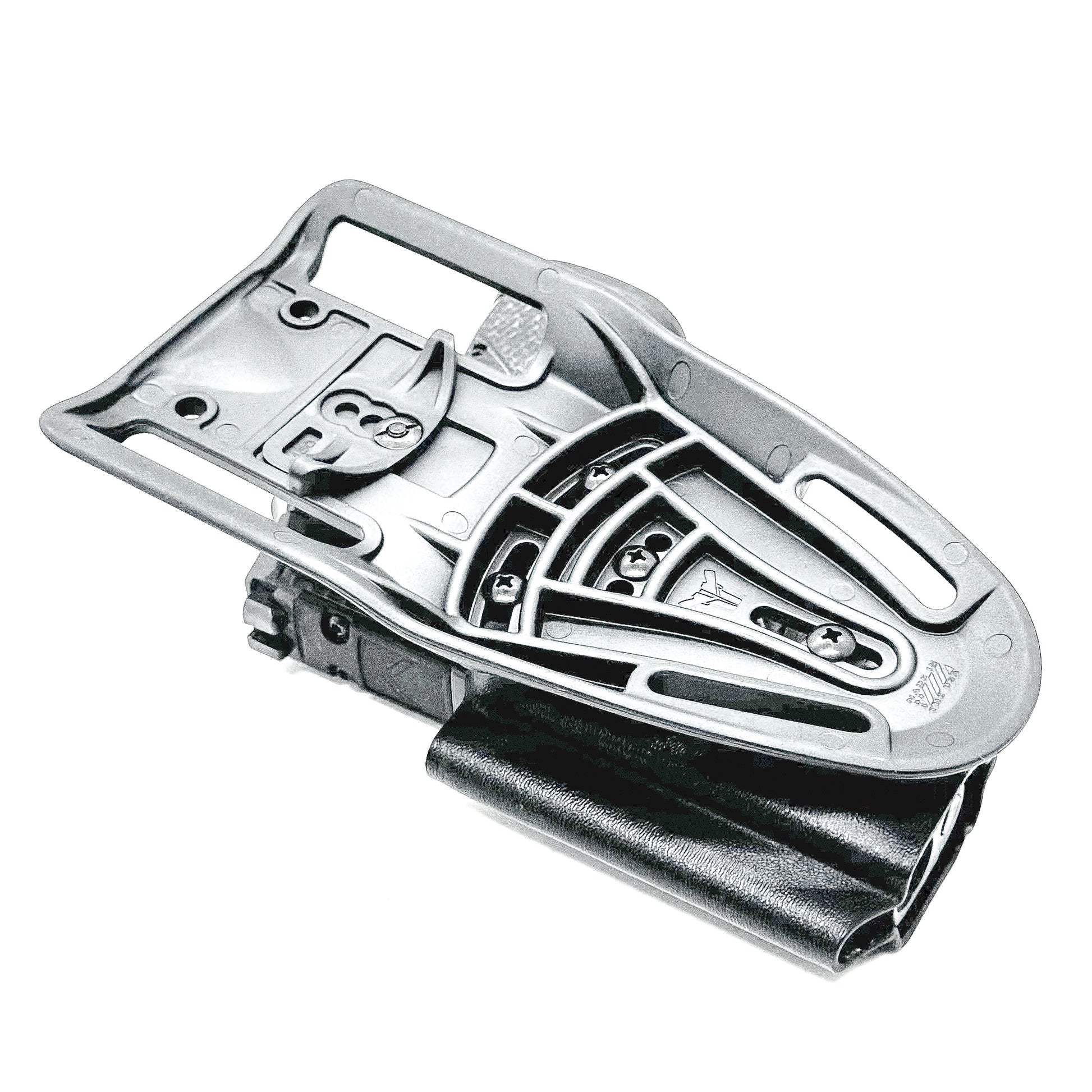 Black OWB Outside Waistband Sig Sauer P365-AXG Legion Duty & Competition Style Kydex Holster from Four Brothers Holsters.  Proudly made in the USA.