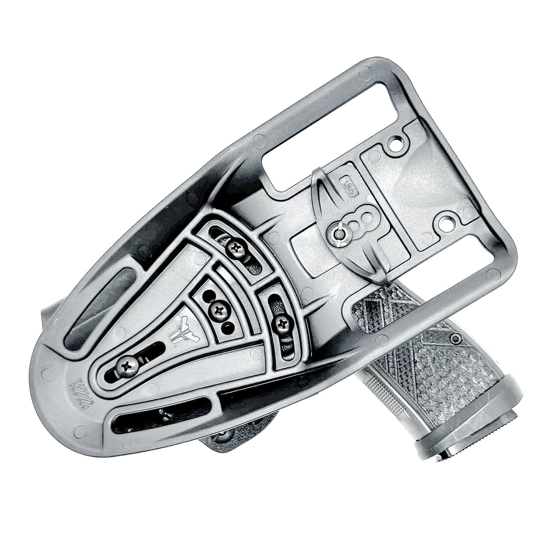 Black OWB Outside Waistband Sig Sauer P365-AXG Legion Duty & Competition Style Kydex Holster from Four Brothers Holsters.  Proudly made in the USA.